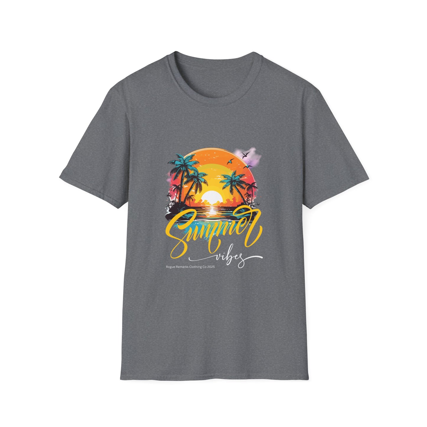 Summer Vibes T-Shirt – Escape to Paradise! Unisex Softstyle T-Shirt