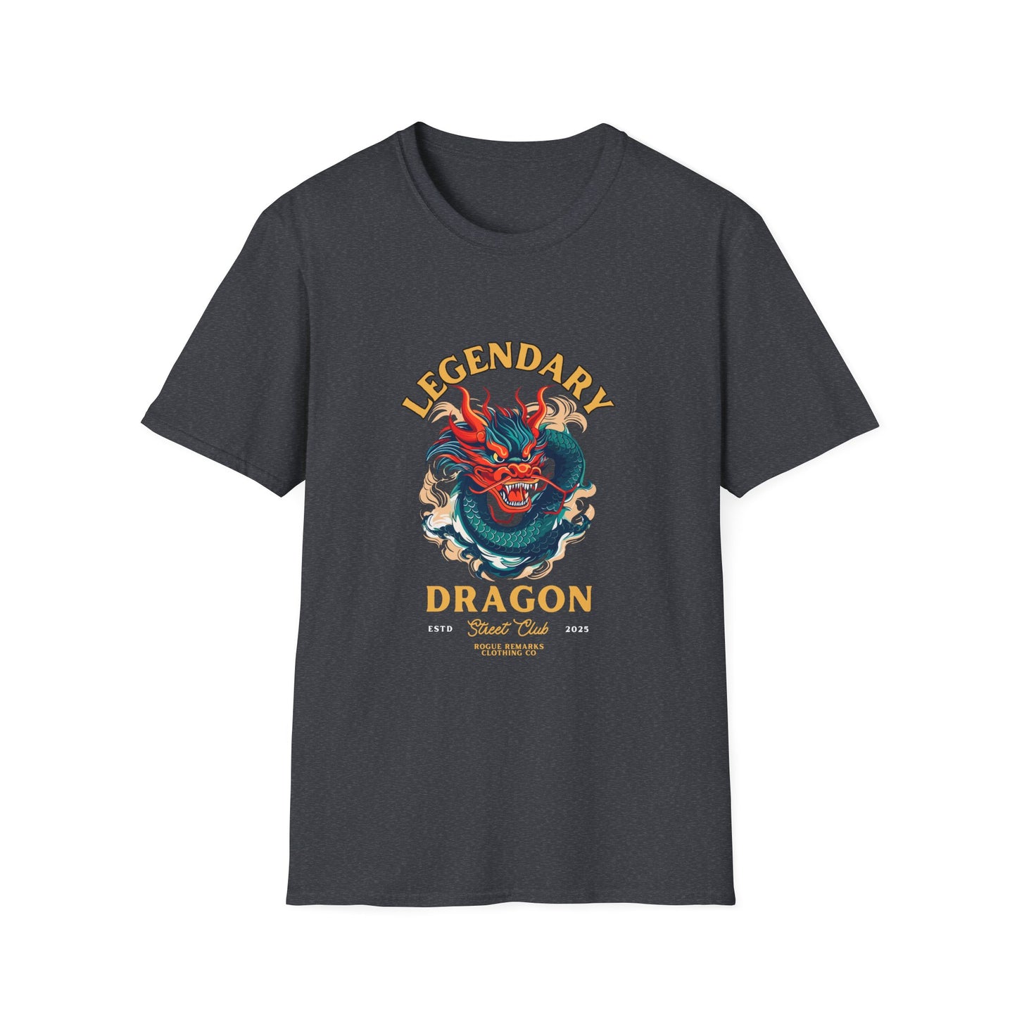 Coiled Legendary Dragon Unisex Softstyle T-Shirt