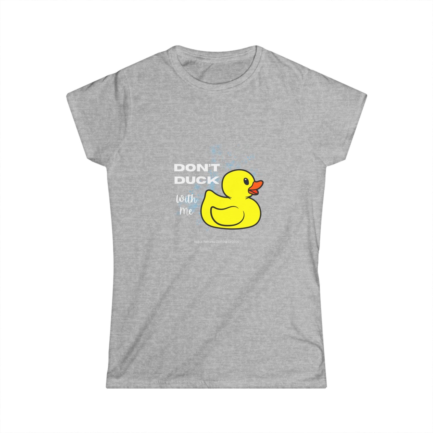 Fun Retro Duck Graphic Women's T-Shirt - 'Don't Duck With Me'