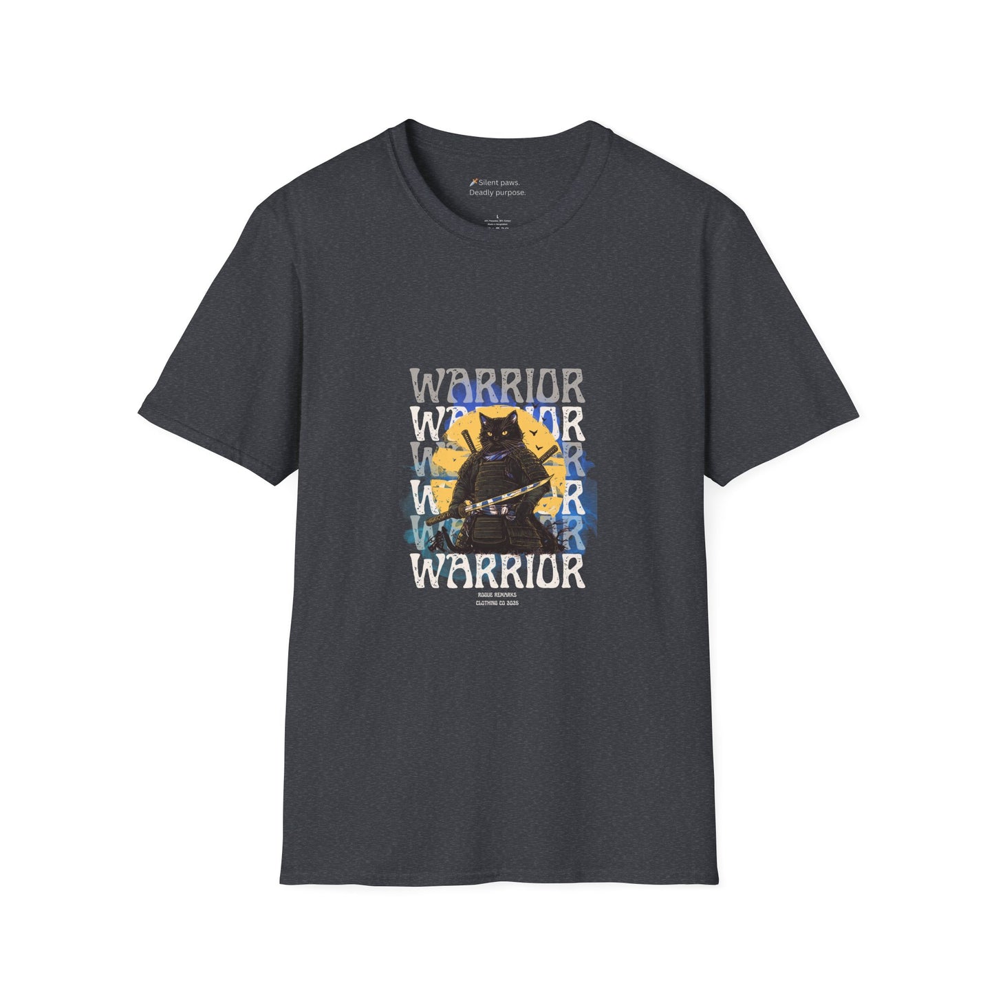 Samurai Cat Unisex Softstyle T-Shirt