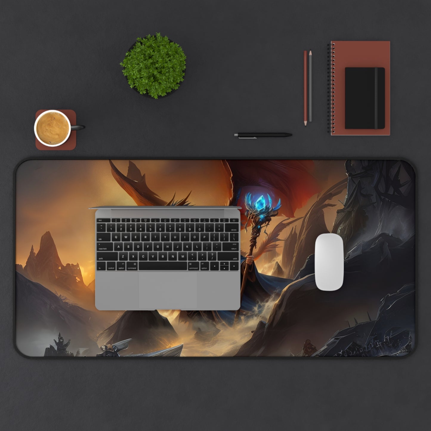 The Mage’s Last Stand Gaming Desk Mat