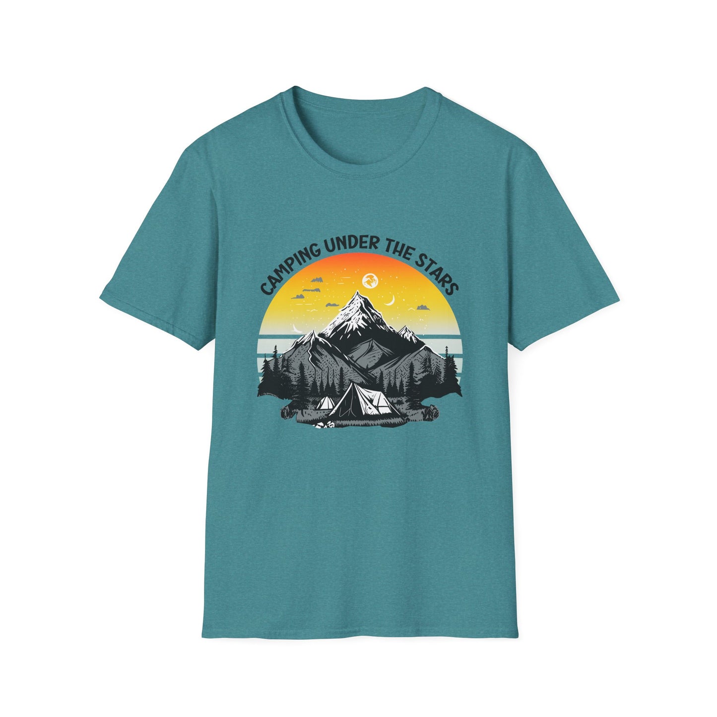 “Camping Under the Stars” Unisex Softstyle T-Shirt