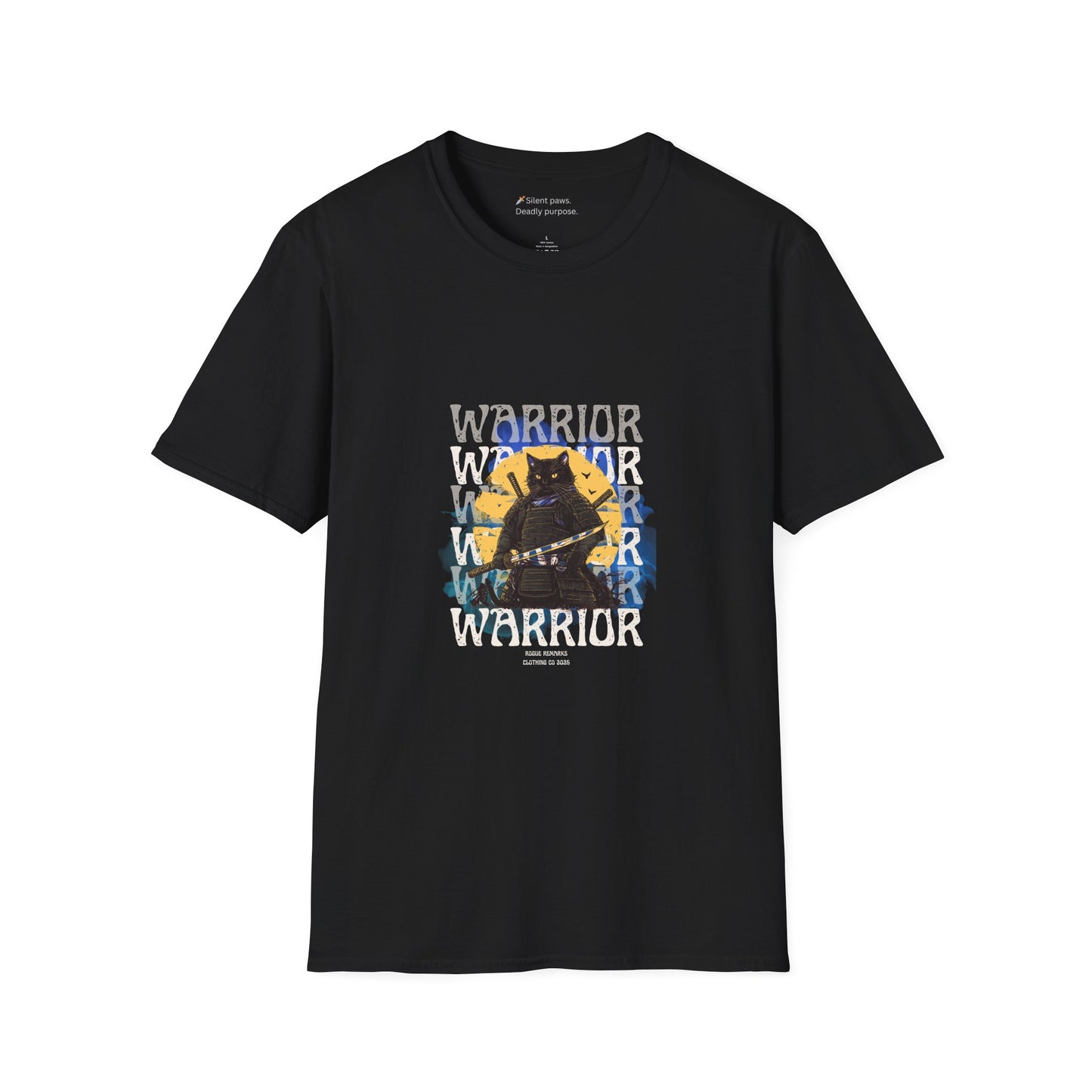 Samurai Cat Unisex Softstyle T-Shirt