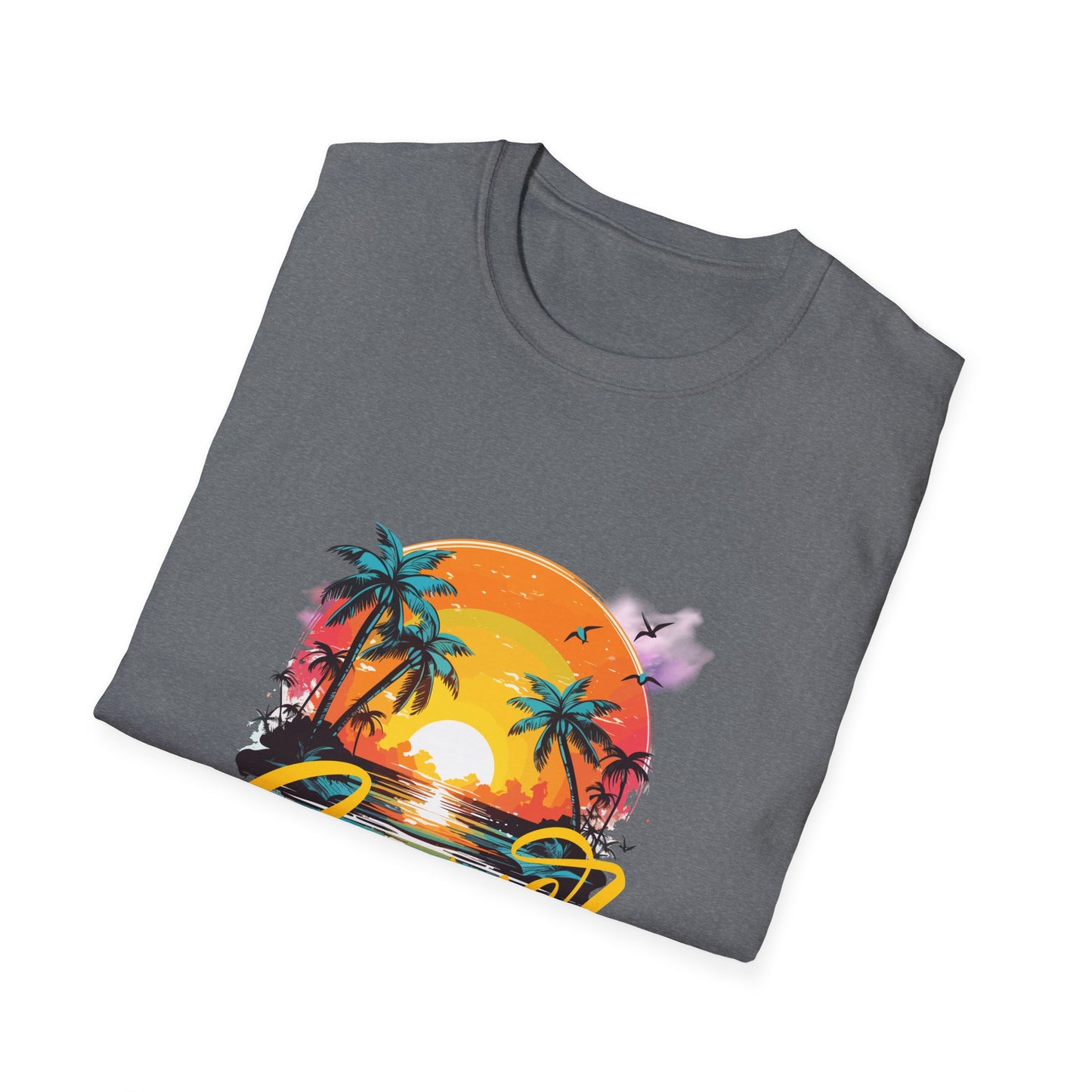 Summer Vibes T-Shirt – Escape to Paradise! Unisex Softstyle T-Shirt