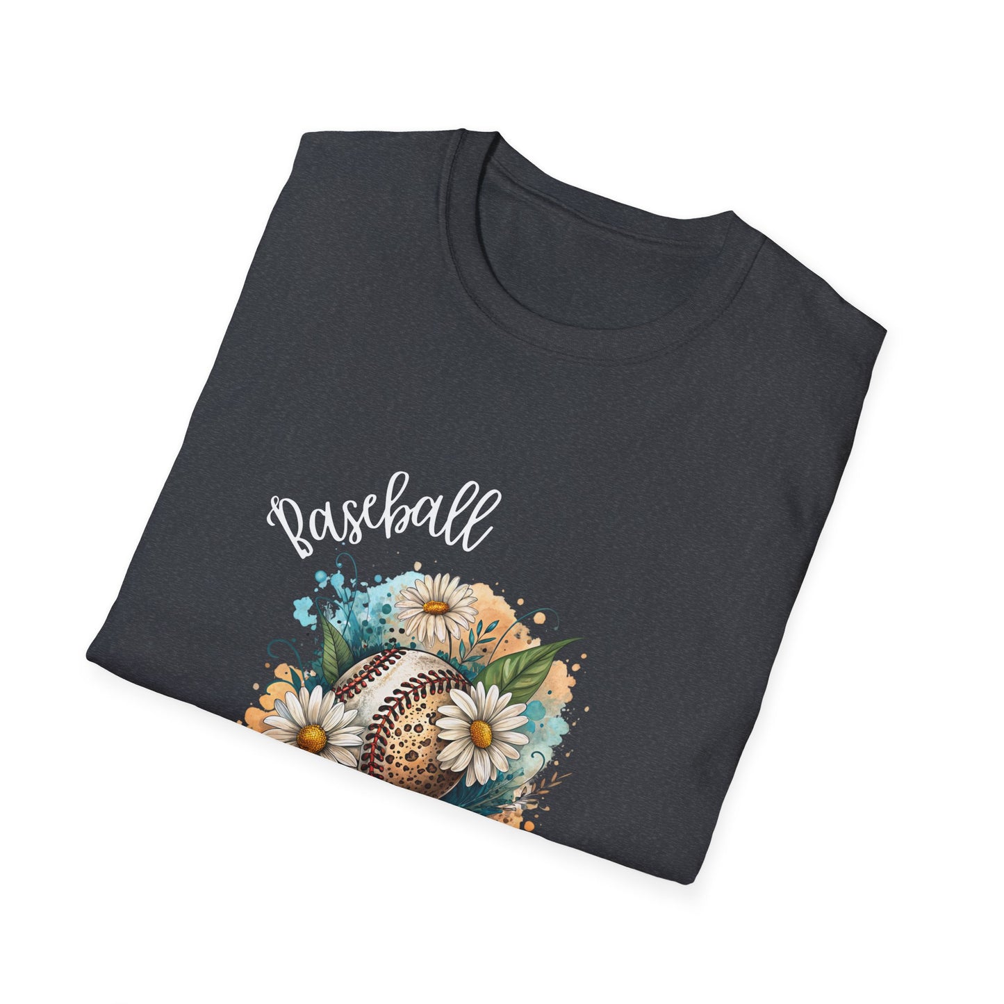 Baseball Mom Floral T-Shirt for Supportive Moms