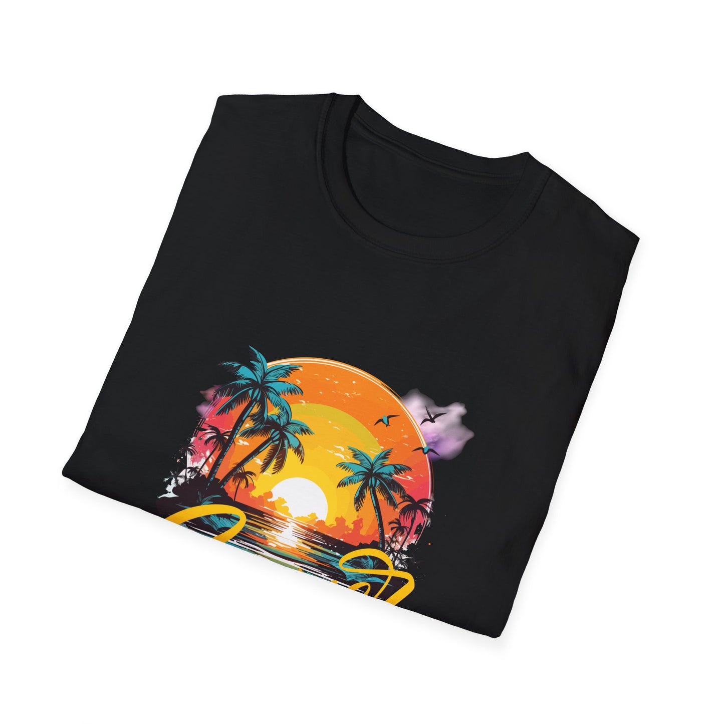 Summer Vibes T-Shirt – Escape to Paradise! Unisex Softstyle T-Shirt