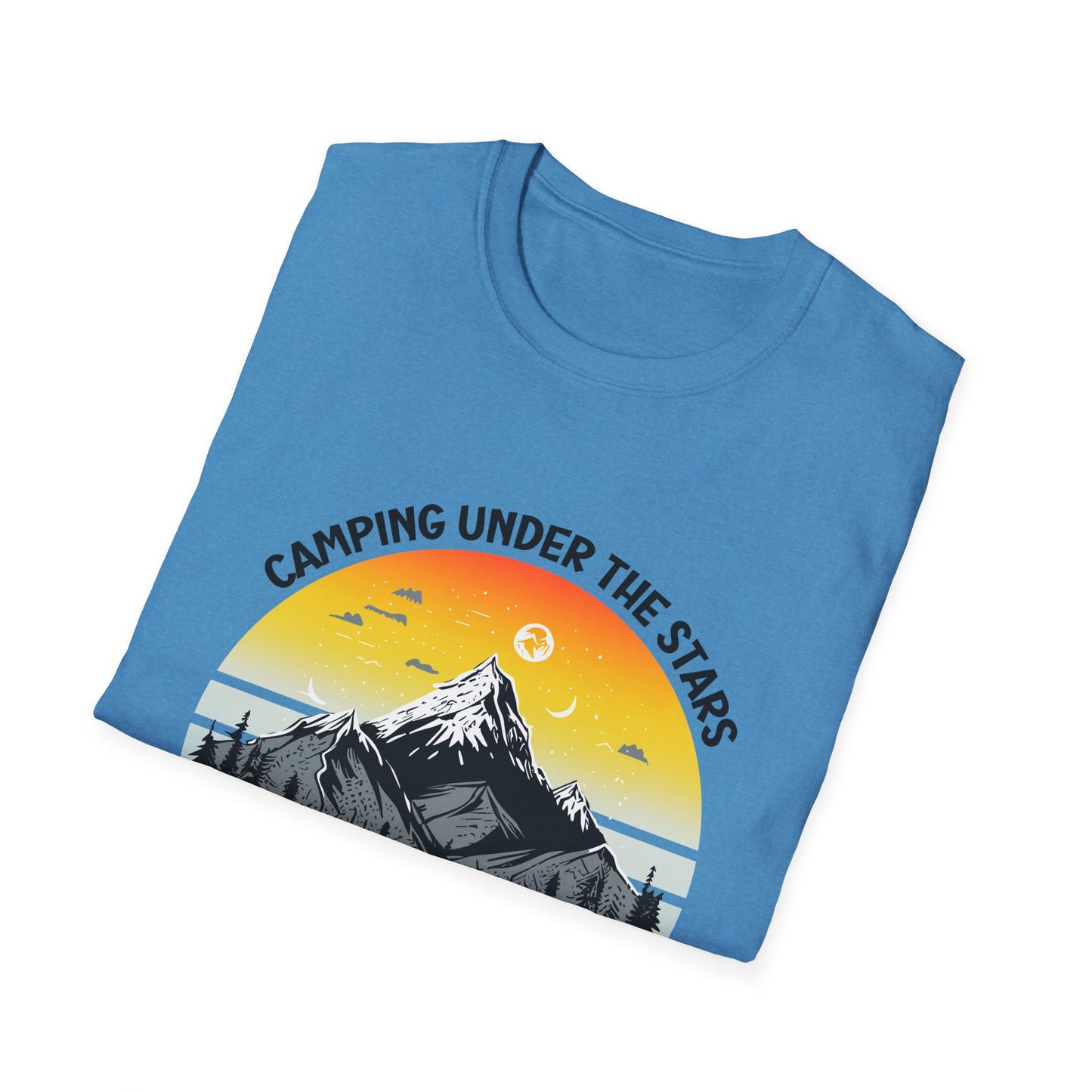 “Camping Under the Stars” Unisex Softstyle T-Shirt