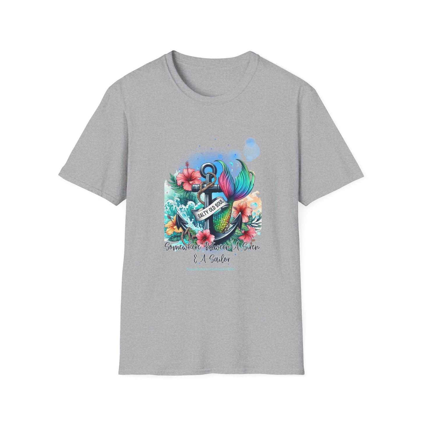 Somewhere Between a Siren & a Sailor Unisex Softstyle T-Shirt