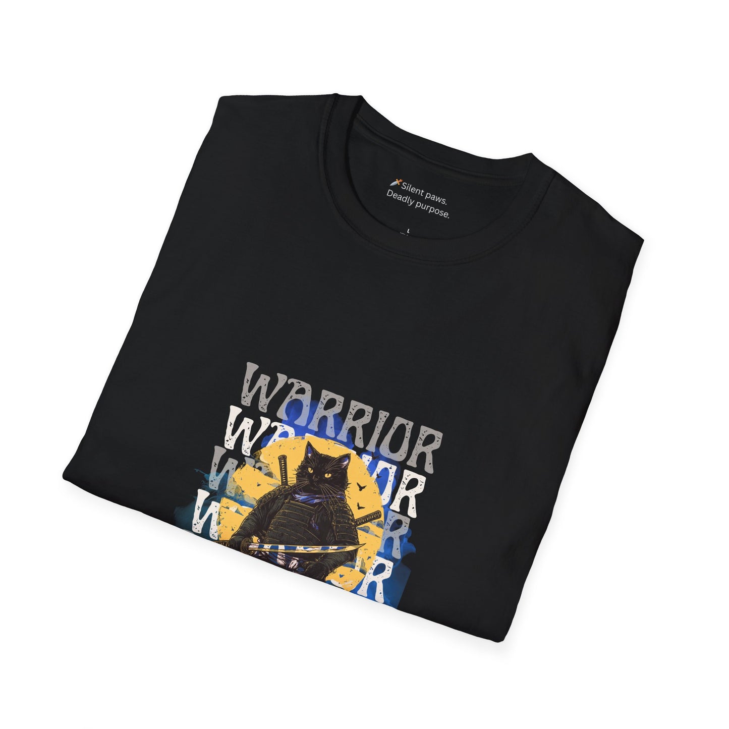 Samurai Cat Unisex Softstyle T-Shirt