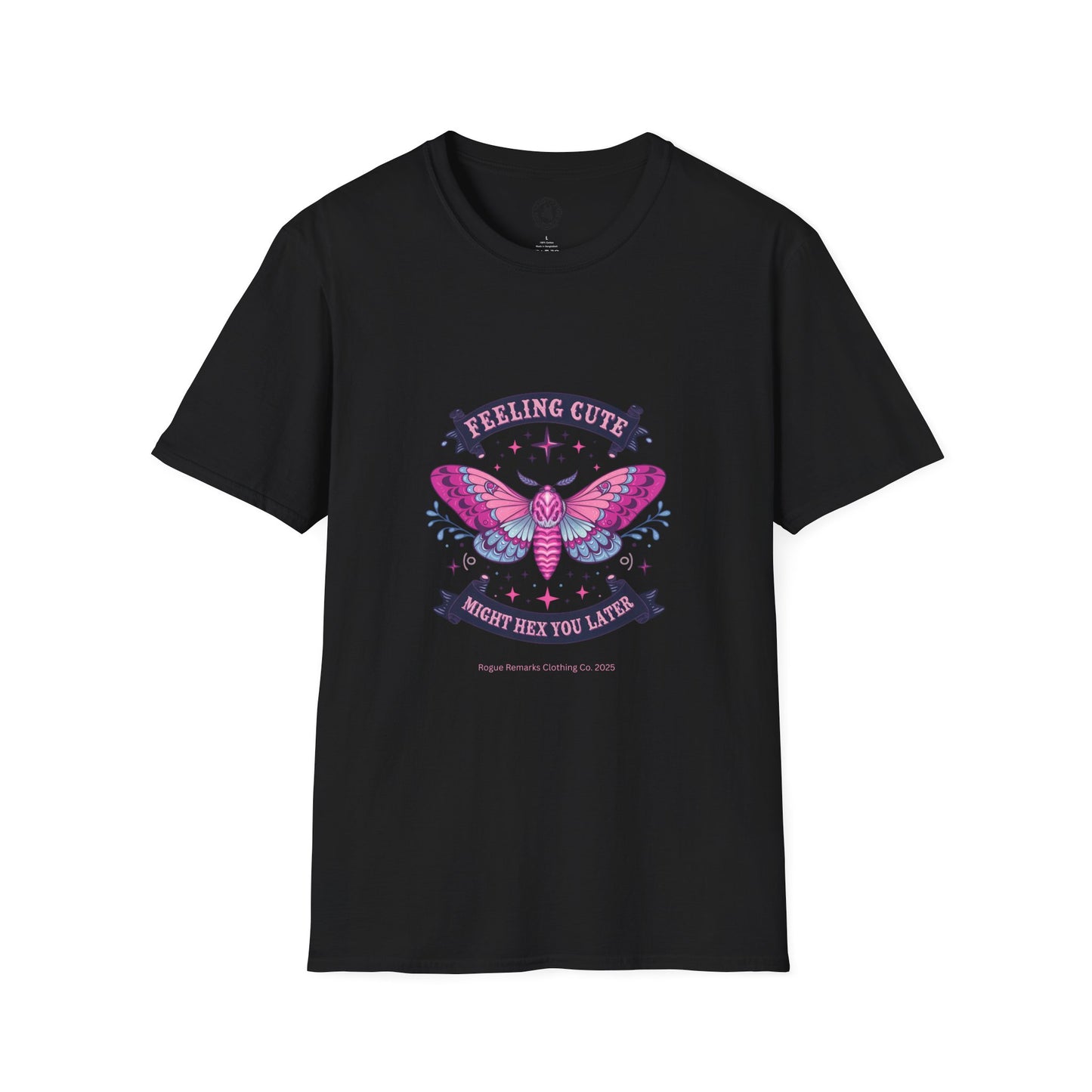 Feeling Cute, Might Hex You Later Unisex Tee – Moth Magic Edition