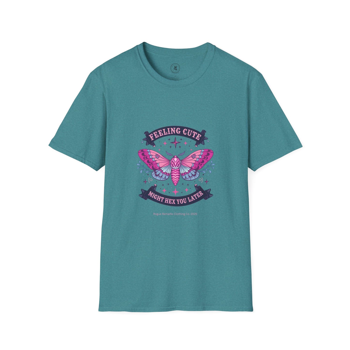 Feeling Cute, Might Hex You Later Unisex Tee – Moth Magic Edition