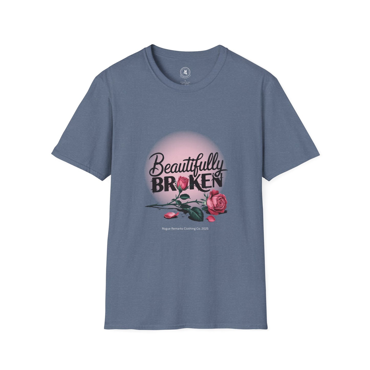 Beautifully Broken – Rogue Rose Edition Unisex Softstyle T-Shirt