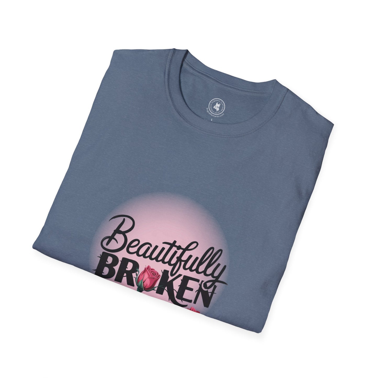 Beautifully Broken – Rogue Rose Edition Unisex Softstyle T-Shirt