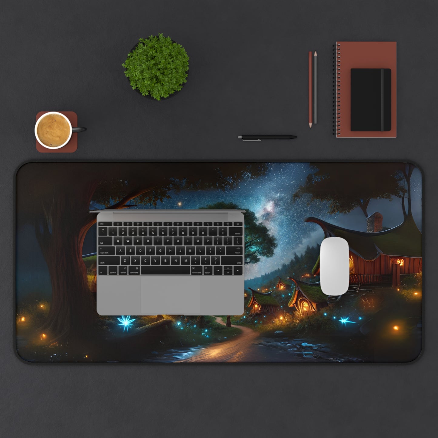 Enchanted Village Gaming Desk Mat