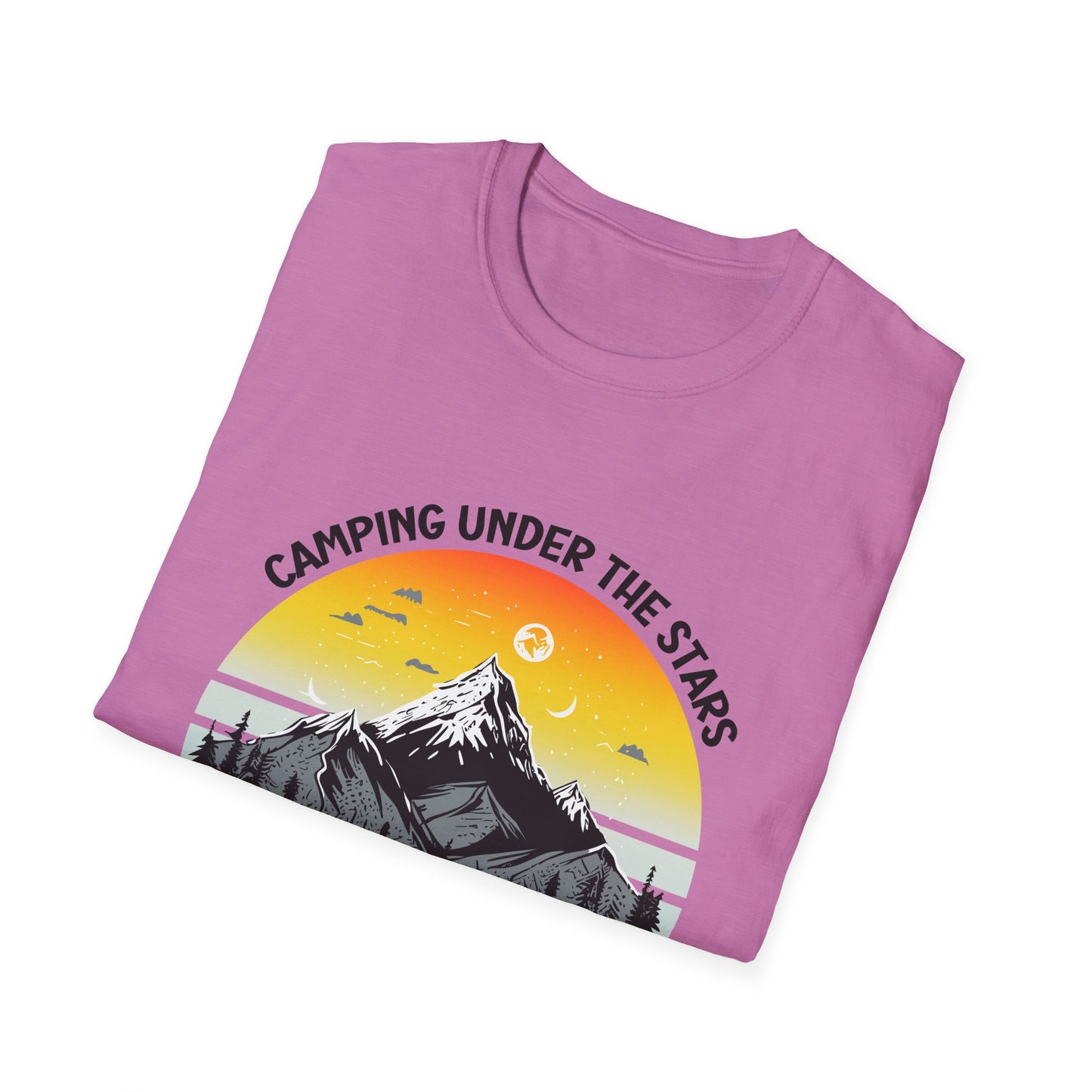 “Camping Under the Stars” Unisex Softstyle T-Shirt