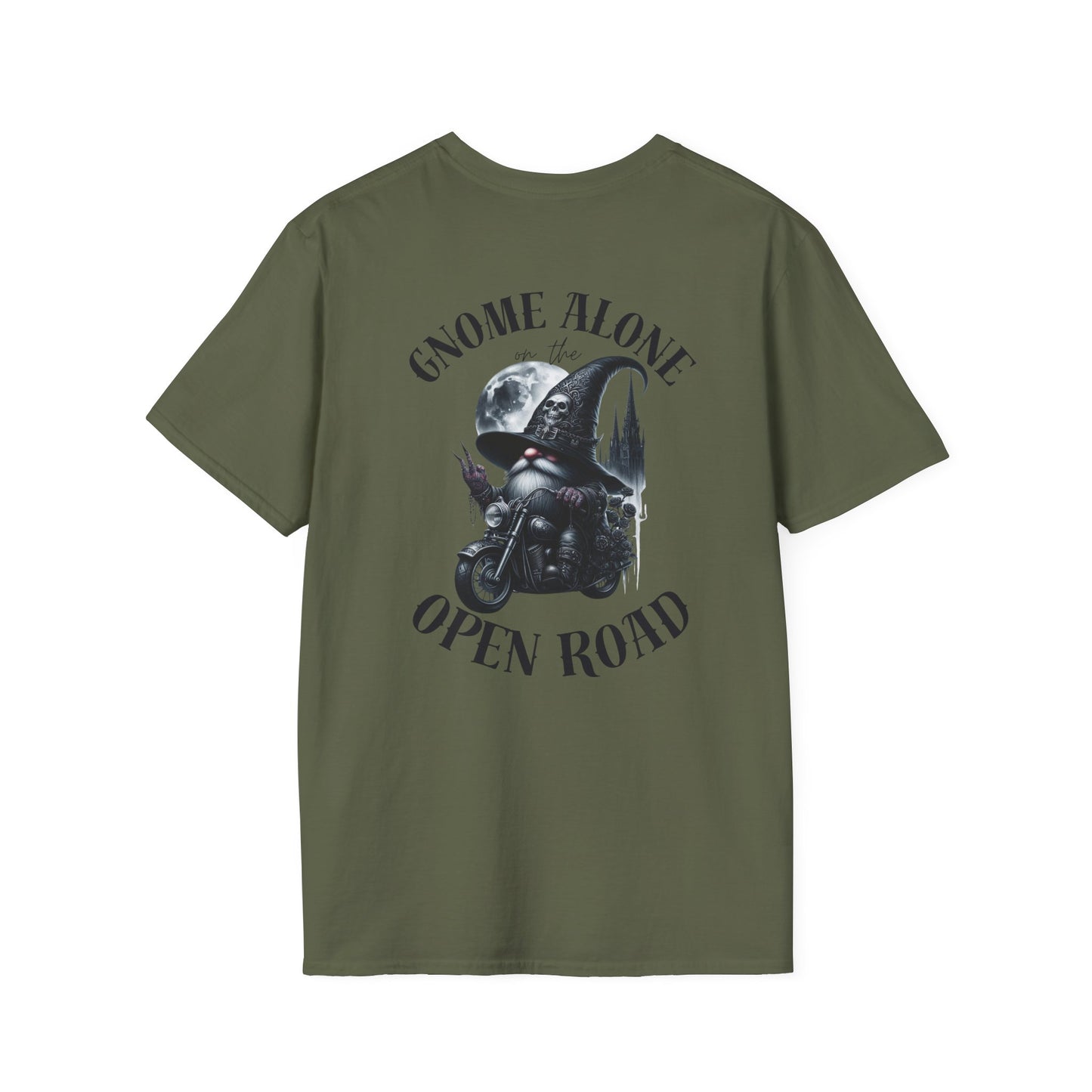 Gnome Alone on the Open Road Unisex Softstyle T-Shirt