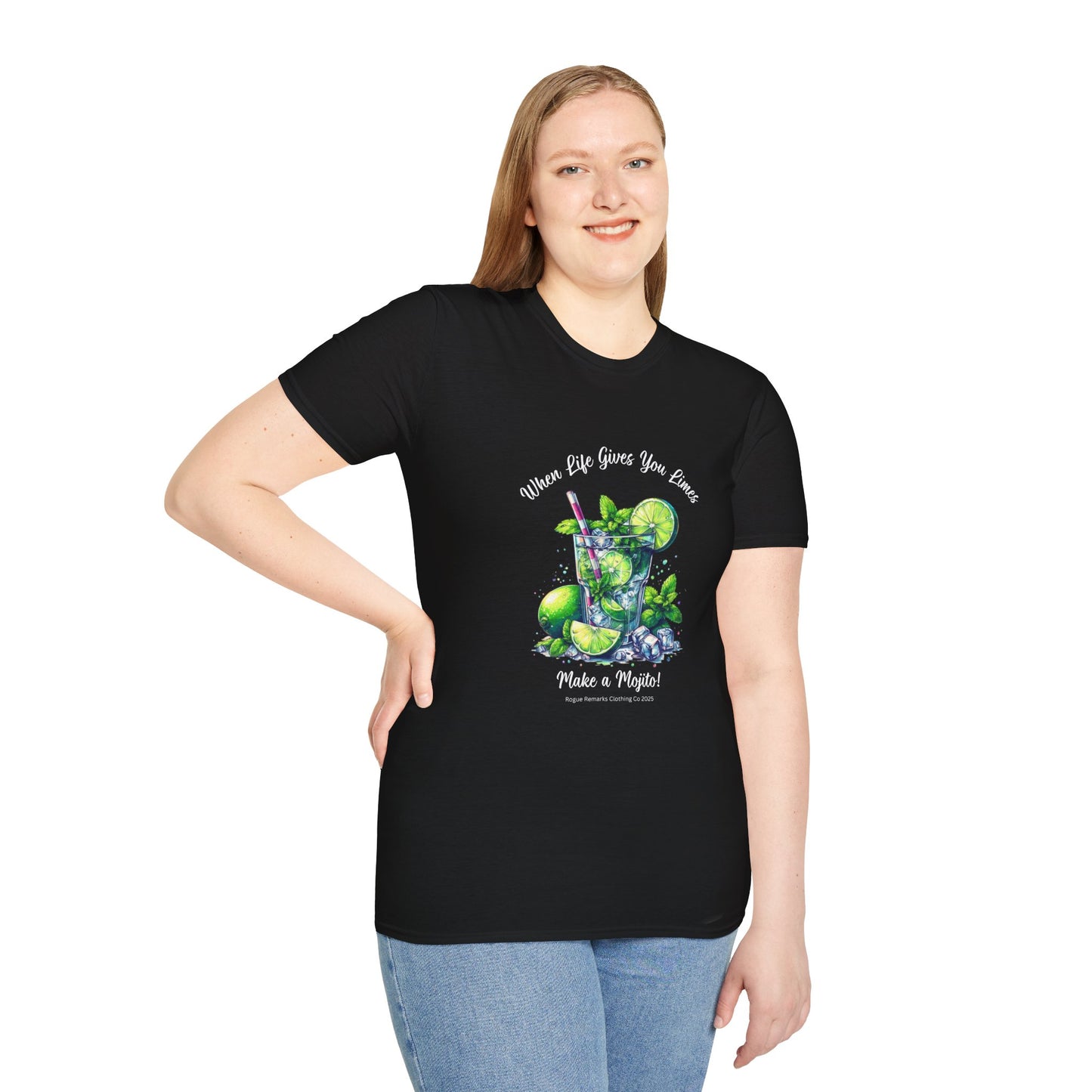 When Life Gives You Limes… Make a Mojito! Unisex Softstyle T-Shirt