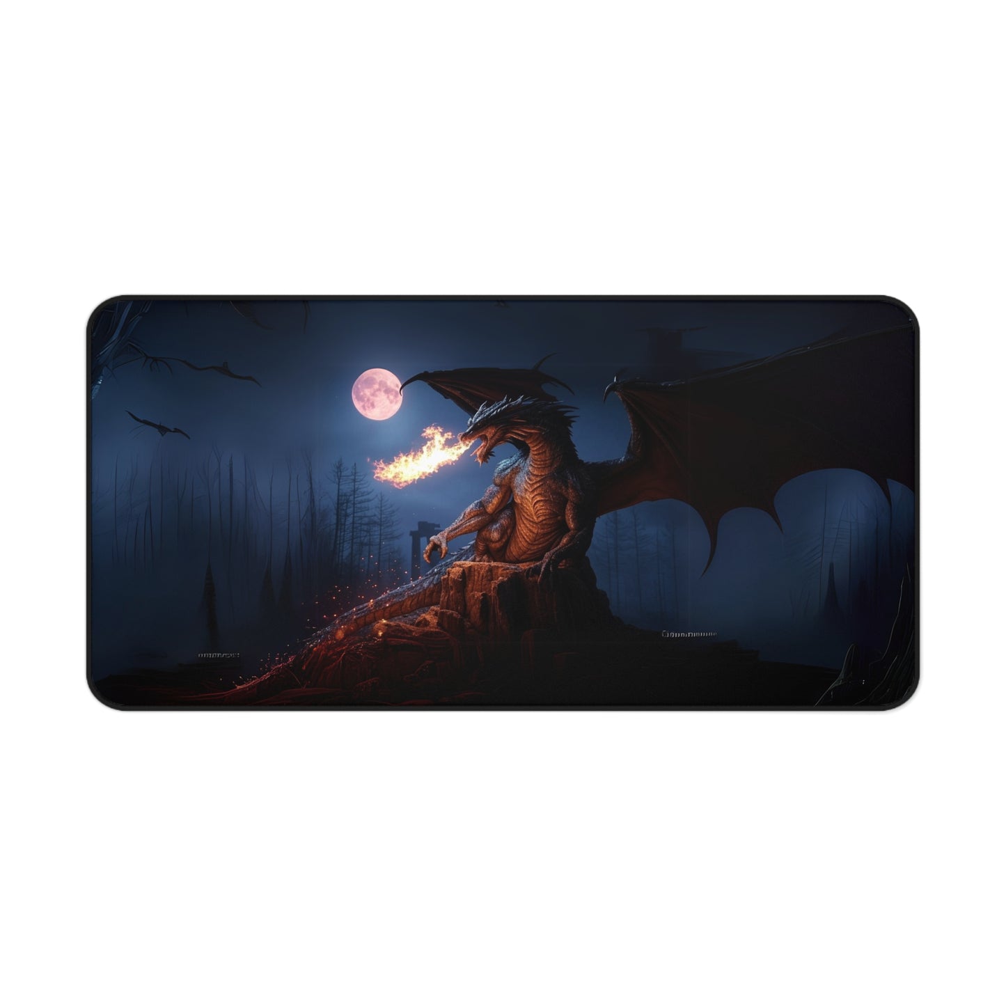 Moonfire Warden Gaming Desk Mat