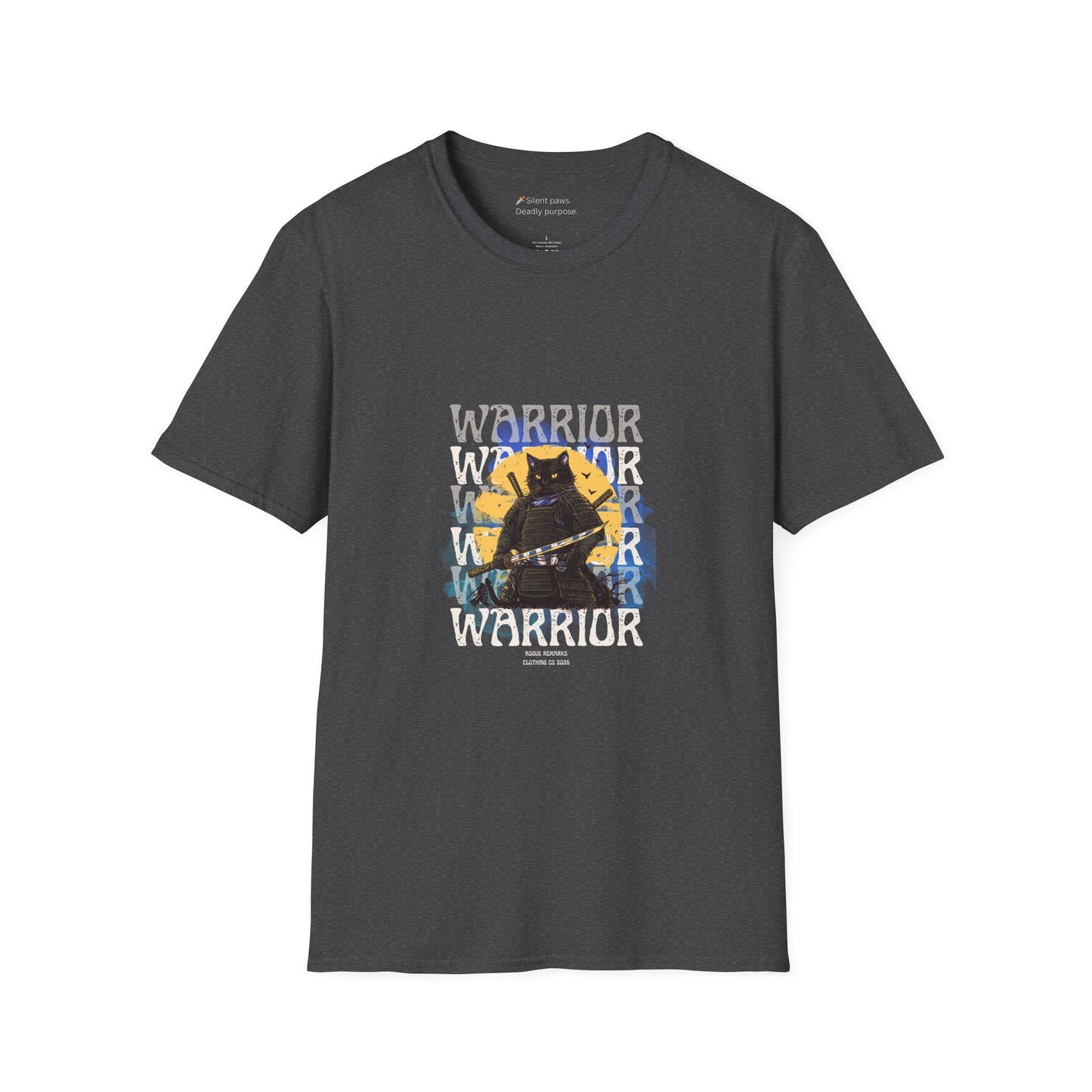 Samurai Cat Unisex Softstyle T-Shirt