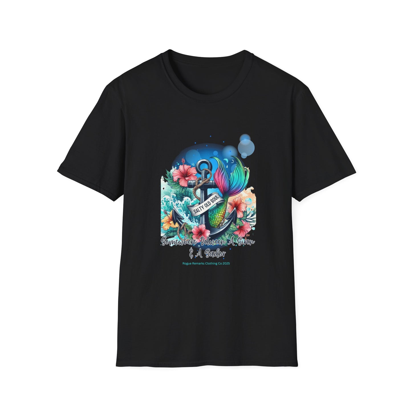 Somewhere Between a Siren & a Sailor Unisex Softstyle T-Shirt