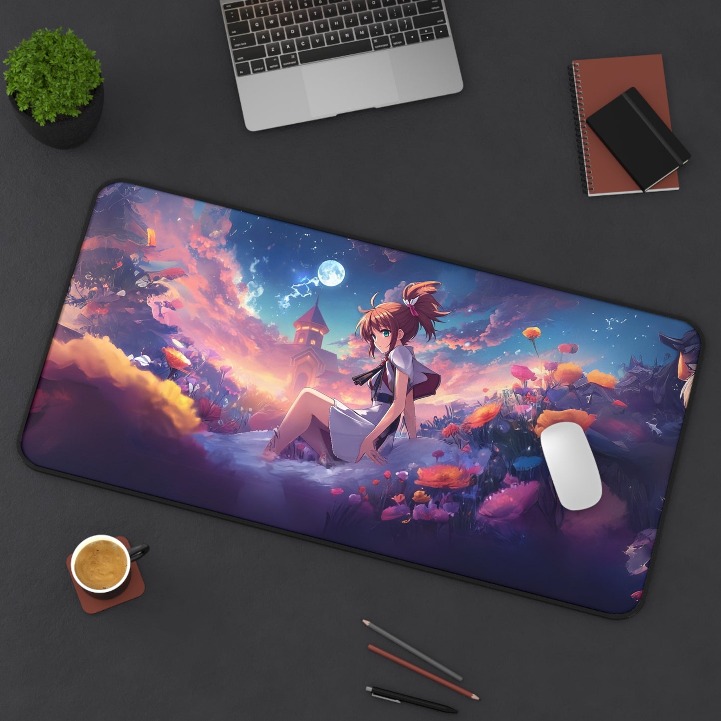 Whispers of Moonlight Gaming Desk Mat