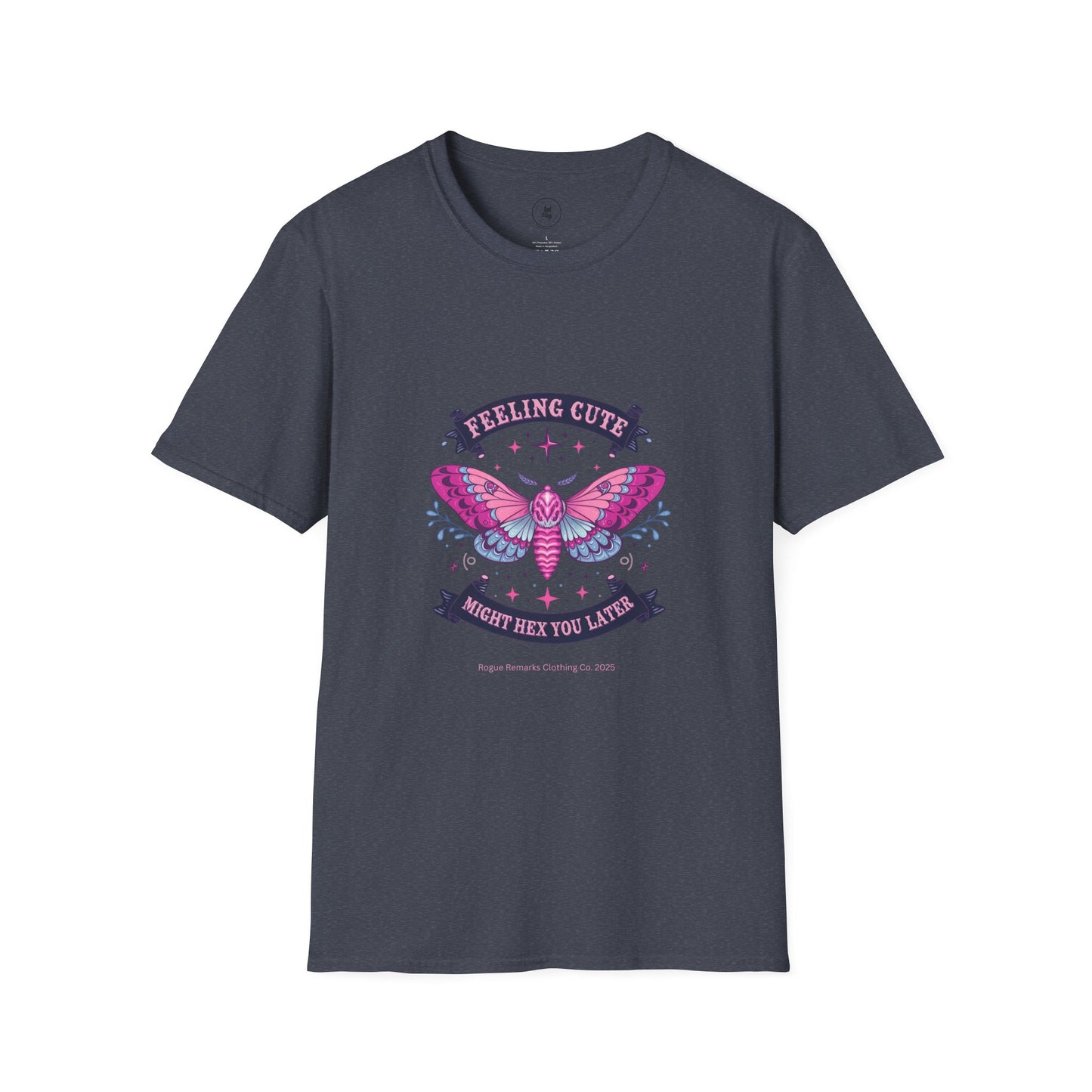 Feeling Cute, Might Hex You Later Unisex Tee – Moth Magic Edition