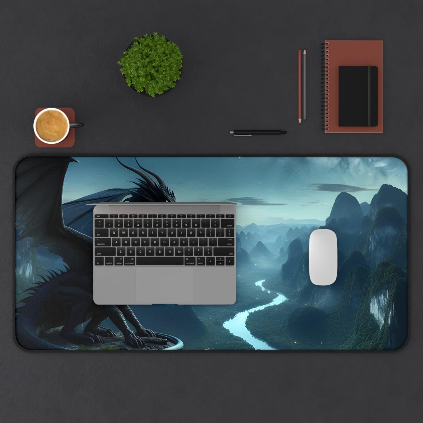 The Watcher of the Peaks Gaming Desk Mat