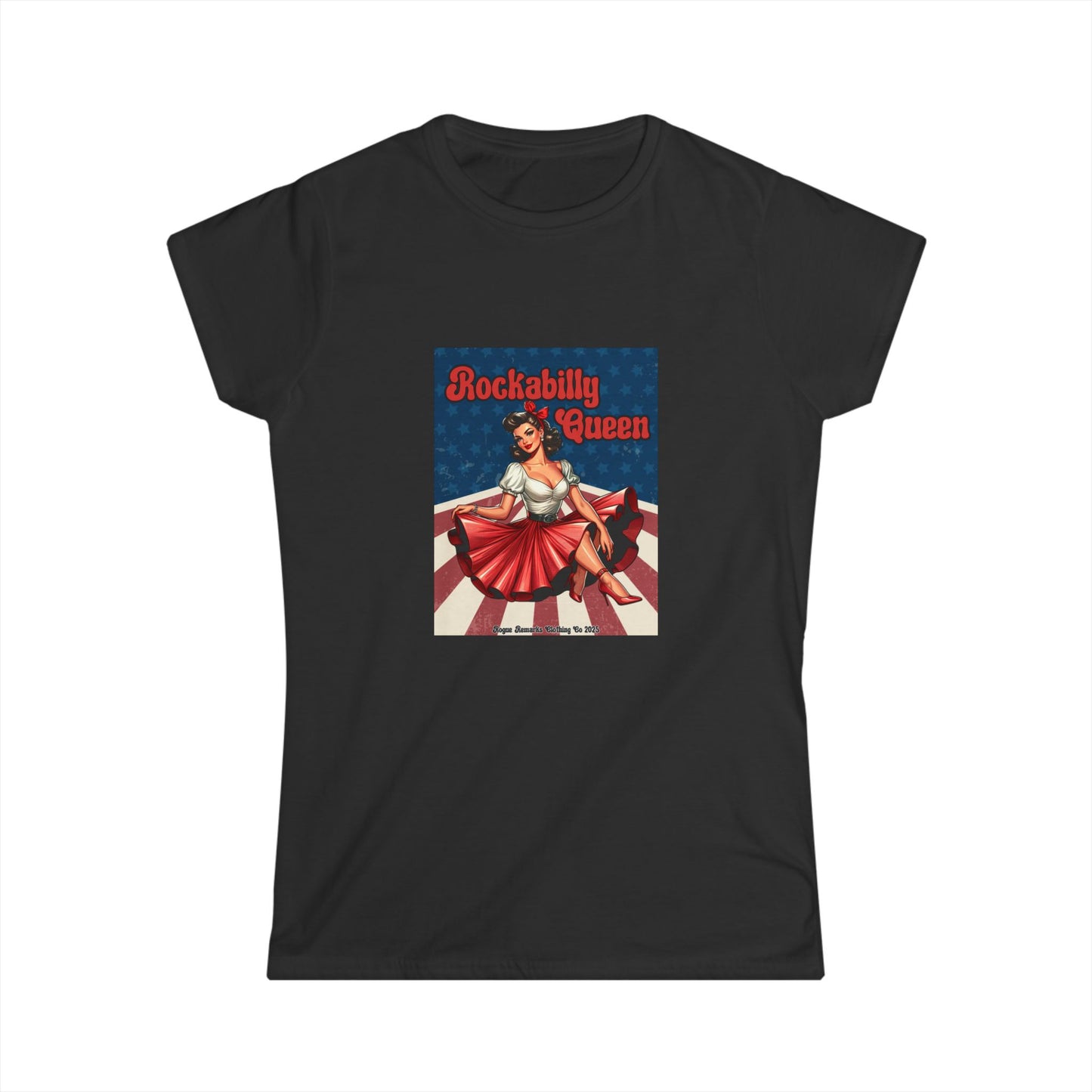 Rockabilly Queen Women's Softstyle T-Shirt
