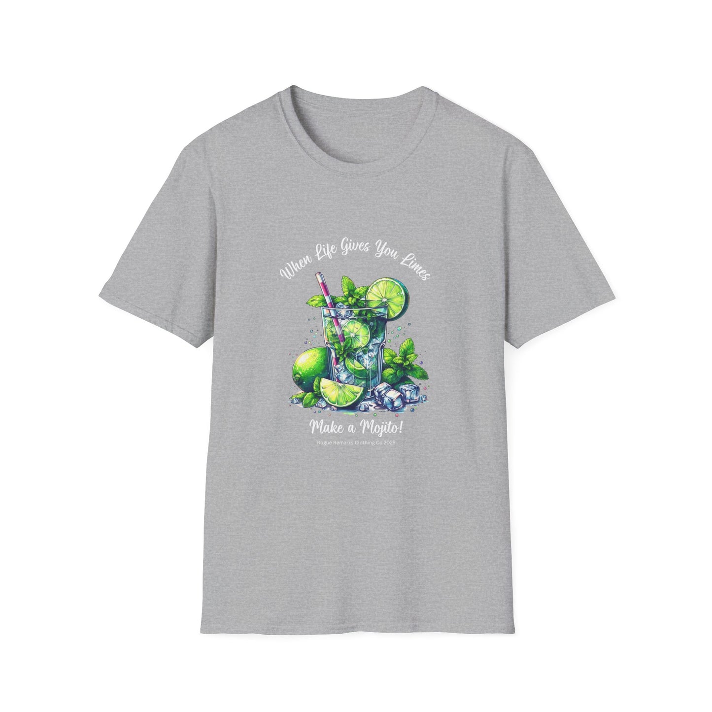 When Life Gives You Limes… Make a Mojito! Unisex Softstyle T-Shirt