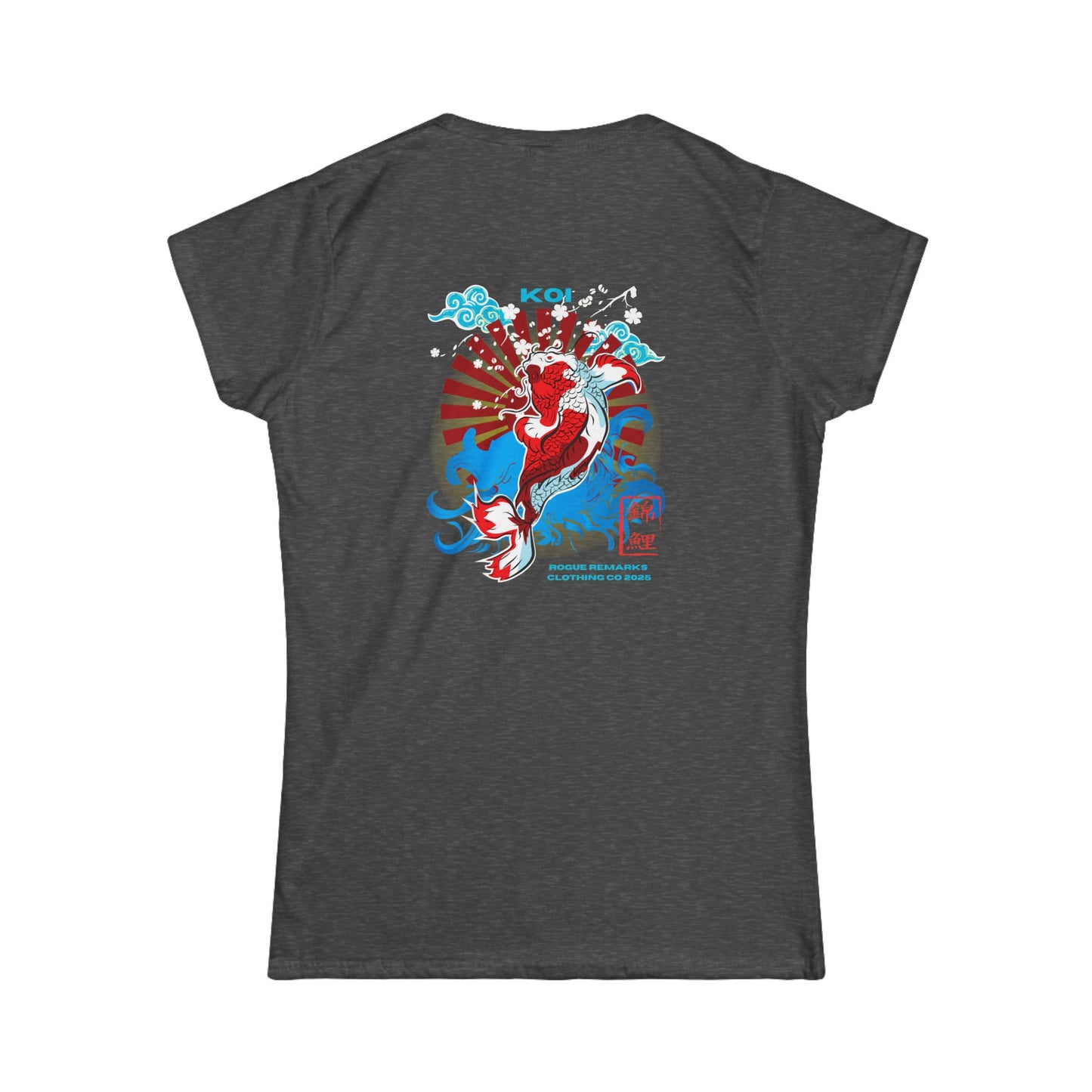 Koi Graphic Women's Softstyle Tee - Japanese Theme