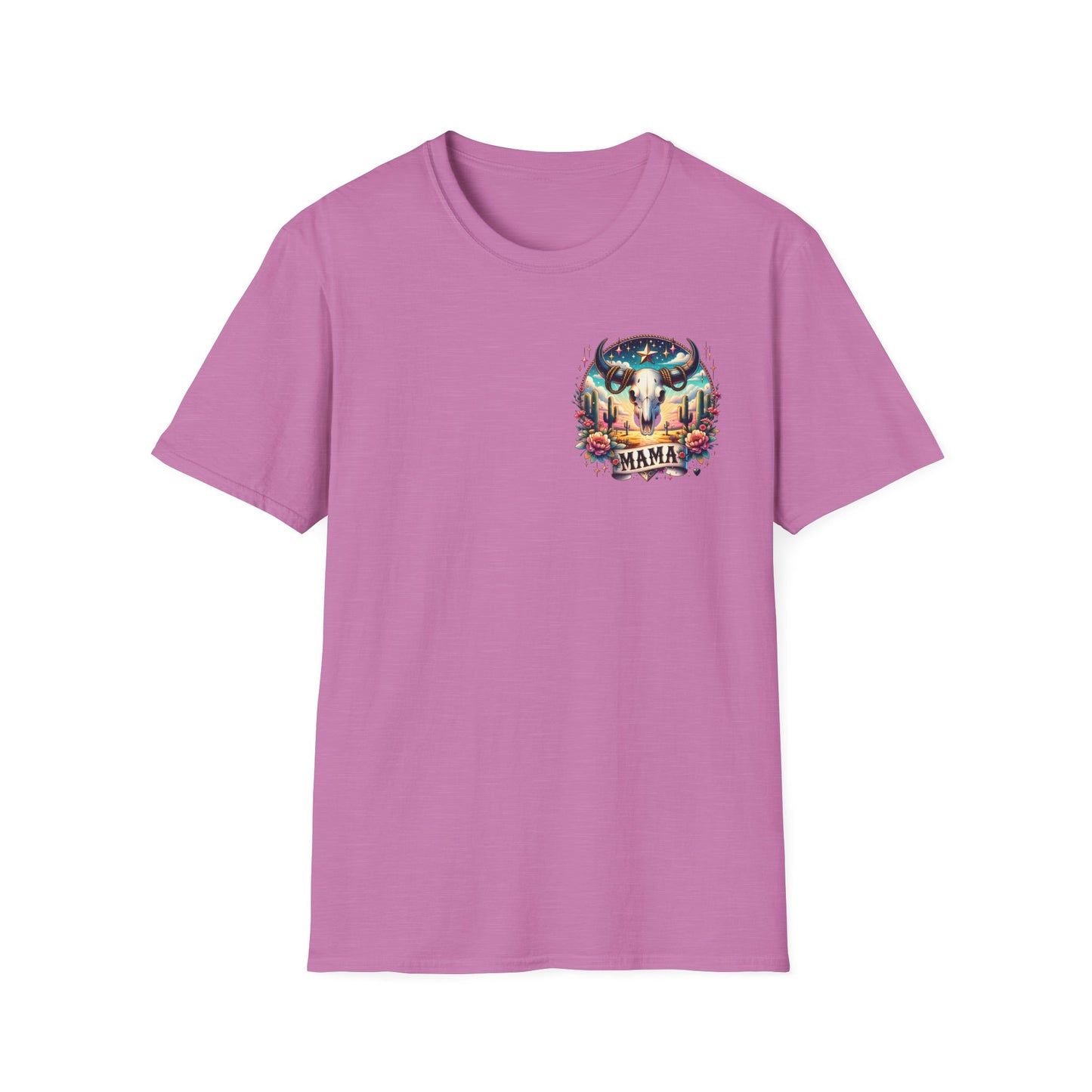 “Mama” Bull Skull Unisex Softstyle T-Shirt