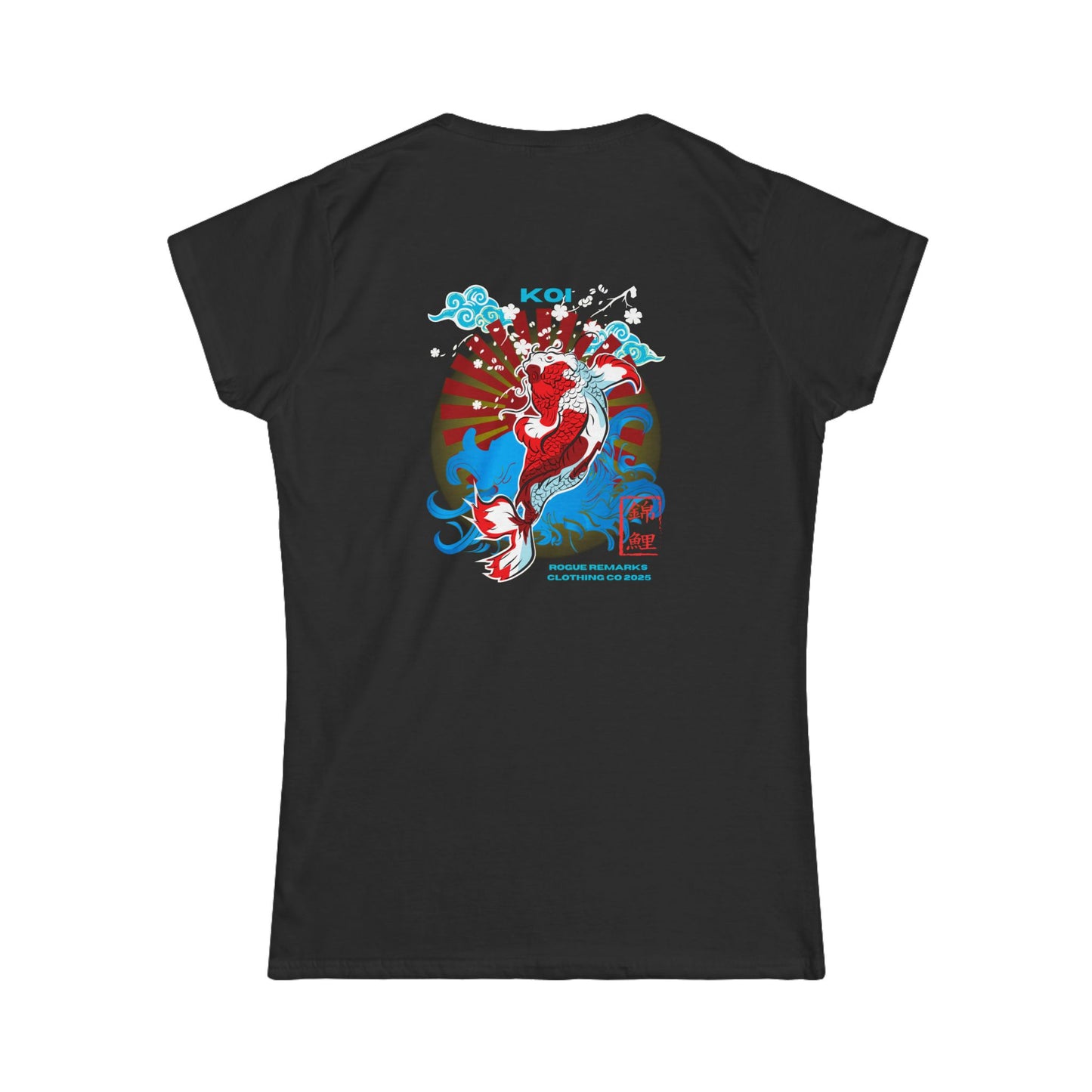 Koi Graphic Women's Softstyle Tee - Japanese Theme