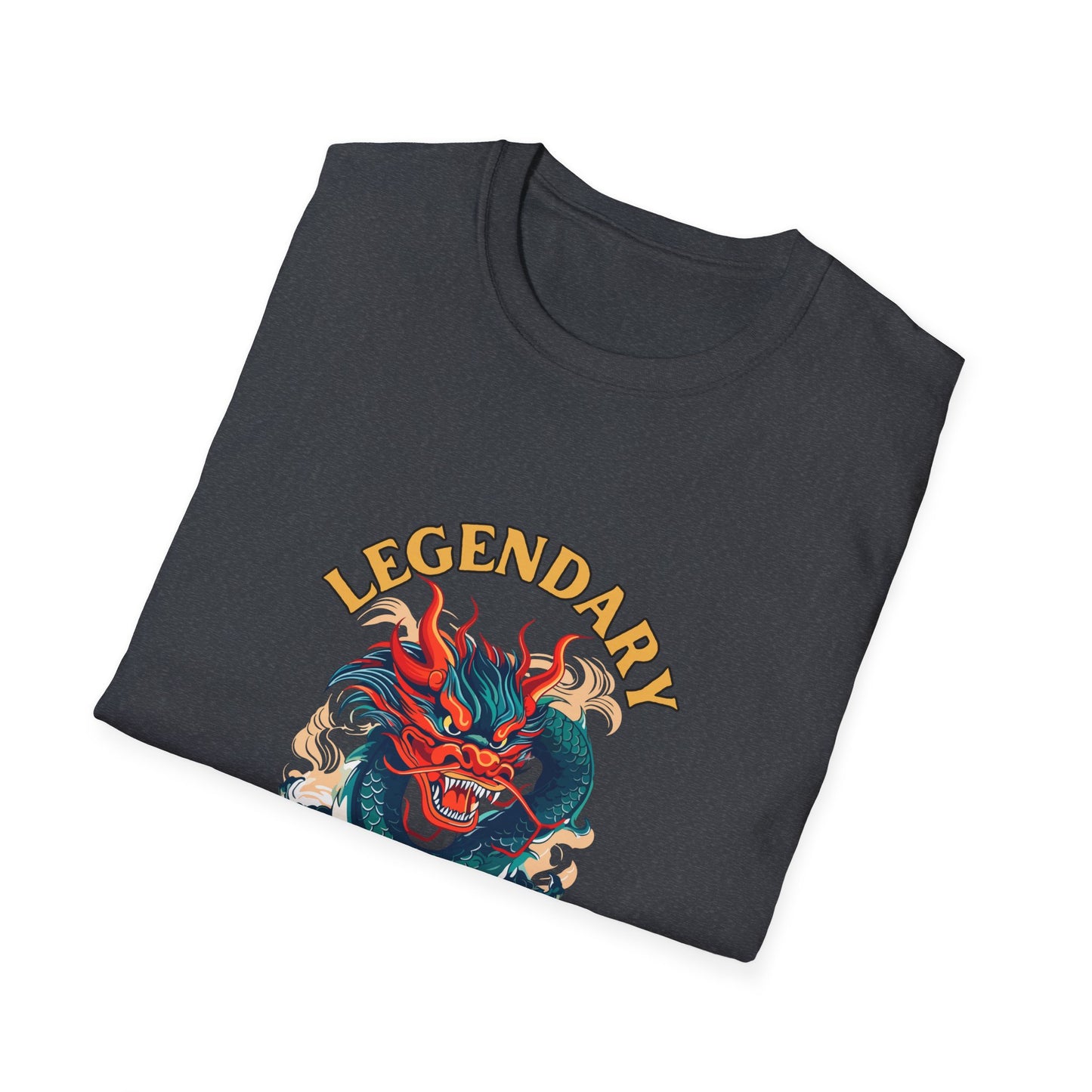 Coiled Legendary Dragon Unisex Softstyle T-Shirt