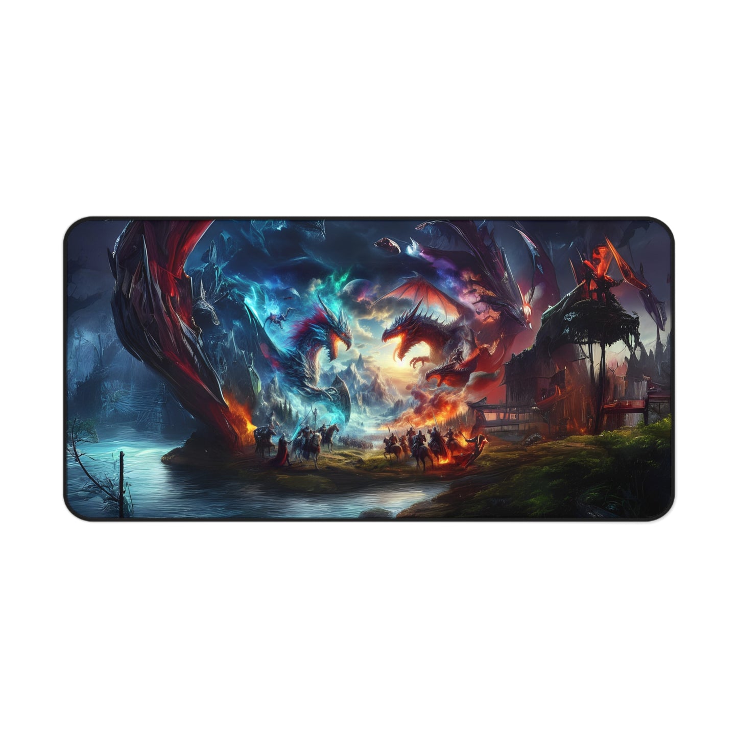 Clash of the Wyrms Gaming Desk Mat