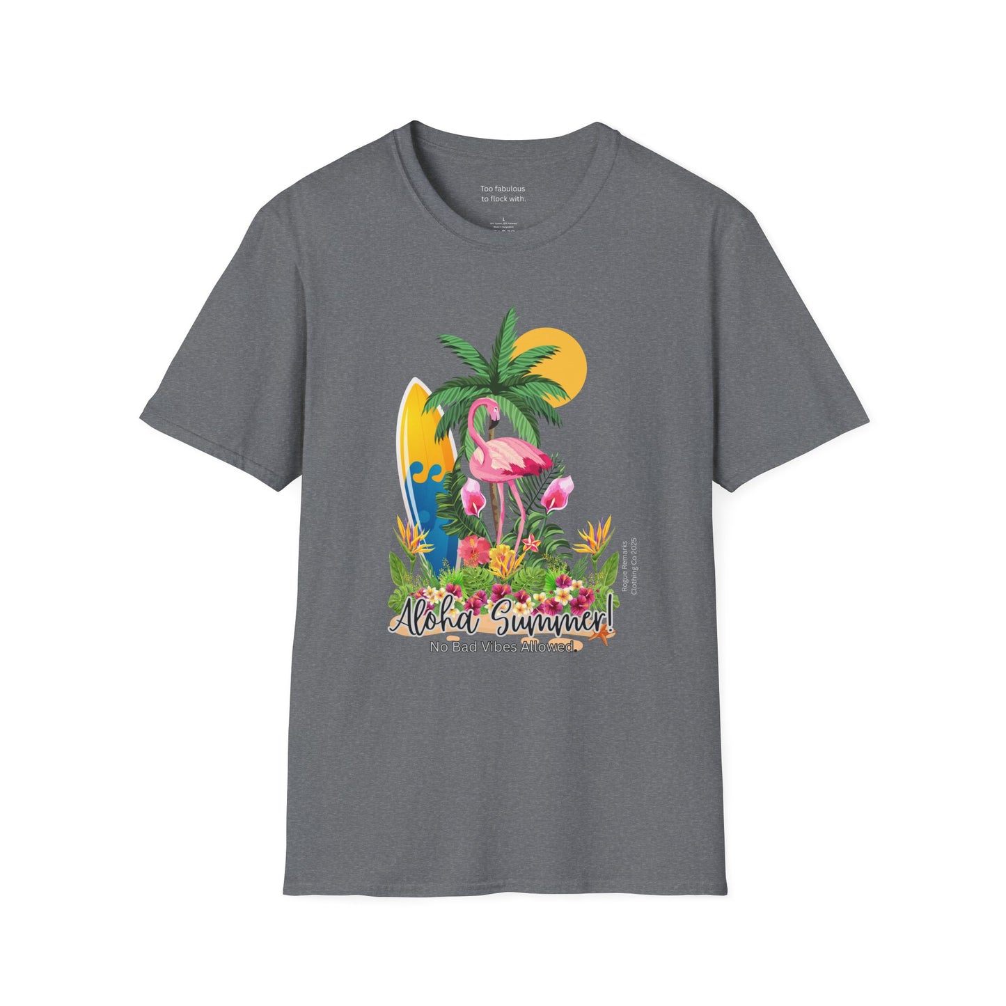 Aloha Summer – Where Sass Meets Sunshine Unisex Softstyle T-Shirt