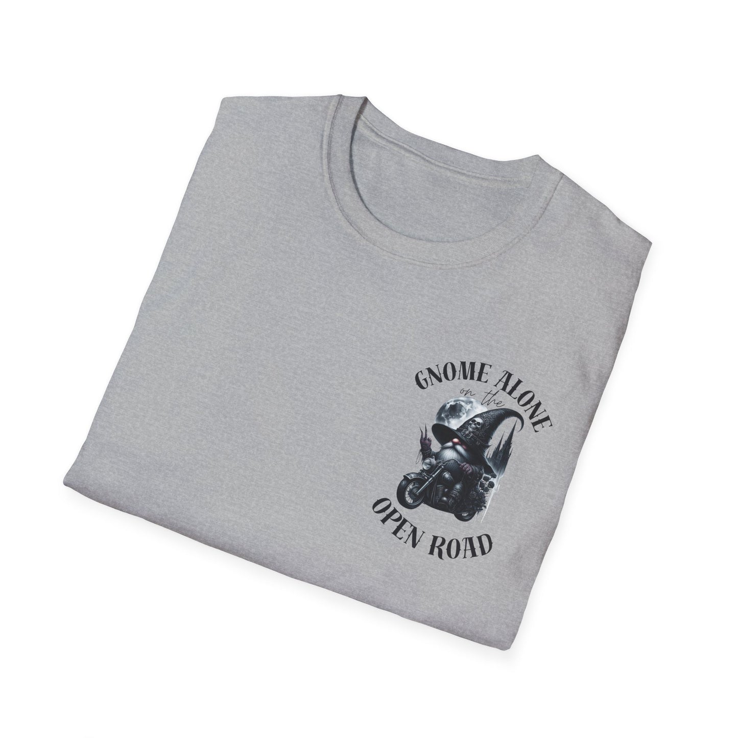 Gnome Alone on the Open Road Unisex Softstyle T-Shirt