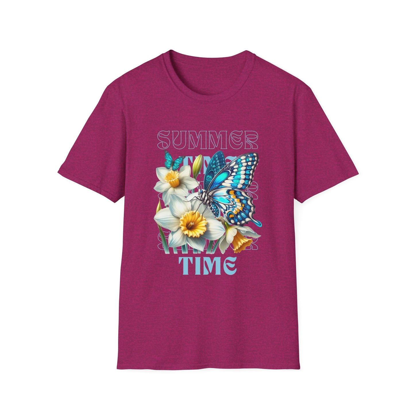 Celebrate the Joy of Summer with Our Butterfly Blooms Unisex Softstyle T-Shirt