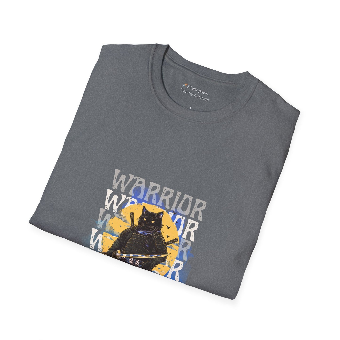 Samurai Cat Unisex Softstyle T-Shirt