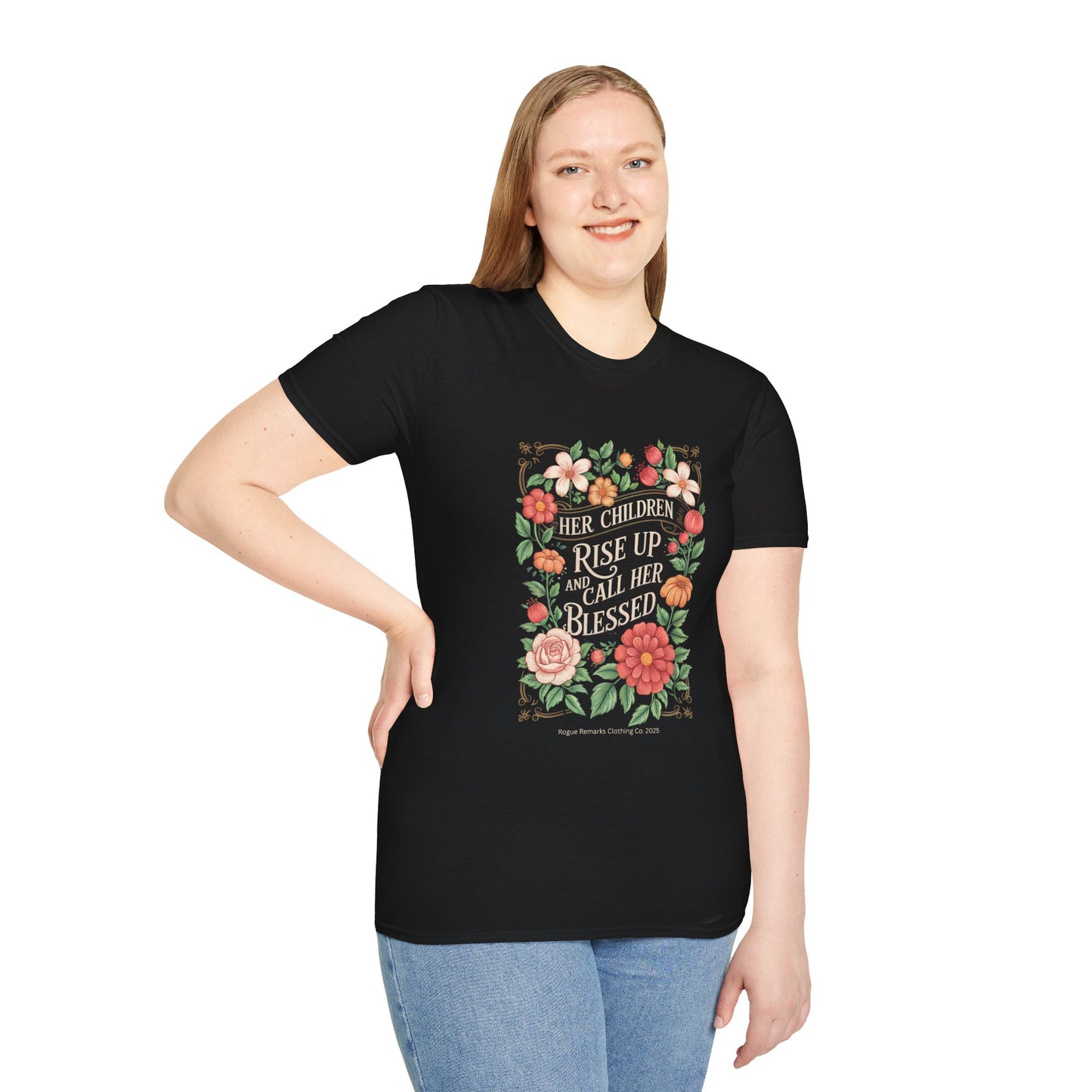 Her Children Call Her Blessed Tee – Legacy Bloom Edition Unisex T-Shirt