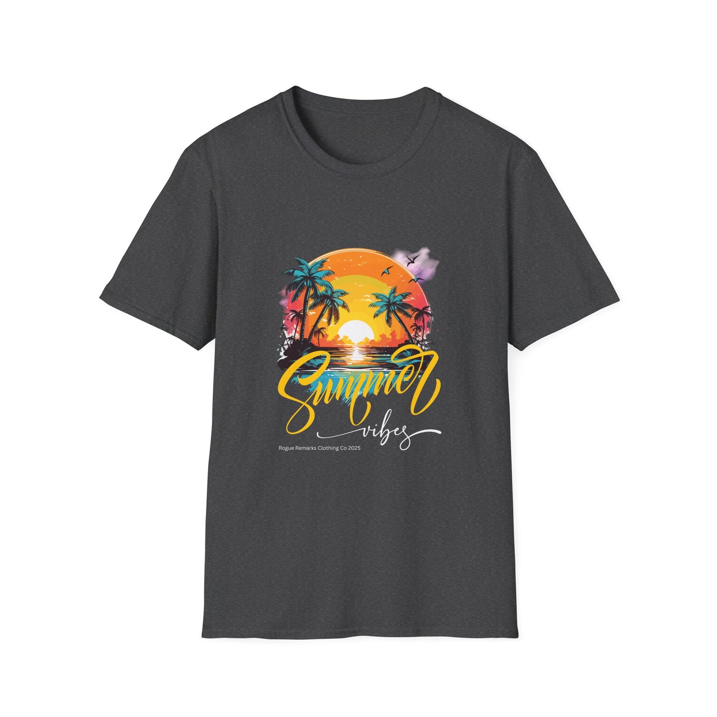 Summer Vibes T-Shirt – Escape to Paradise! Unisex Softstyle T-Shirt