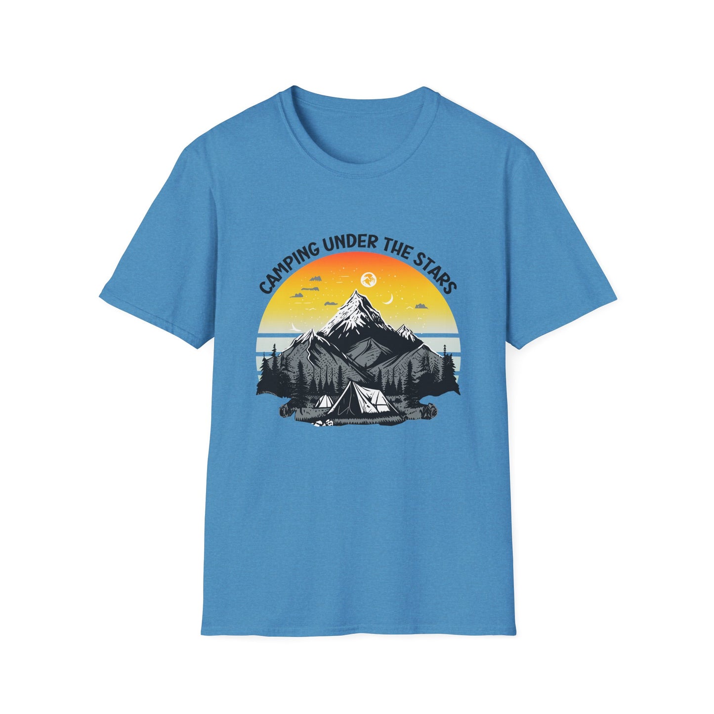 “Camping Under the Stars” Unisex Softstyle T-Shirt