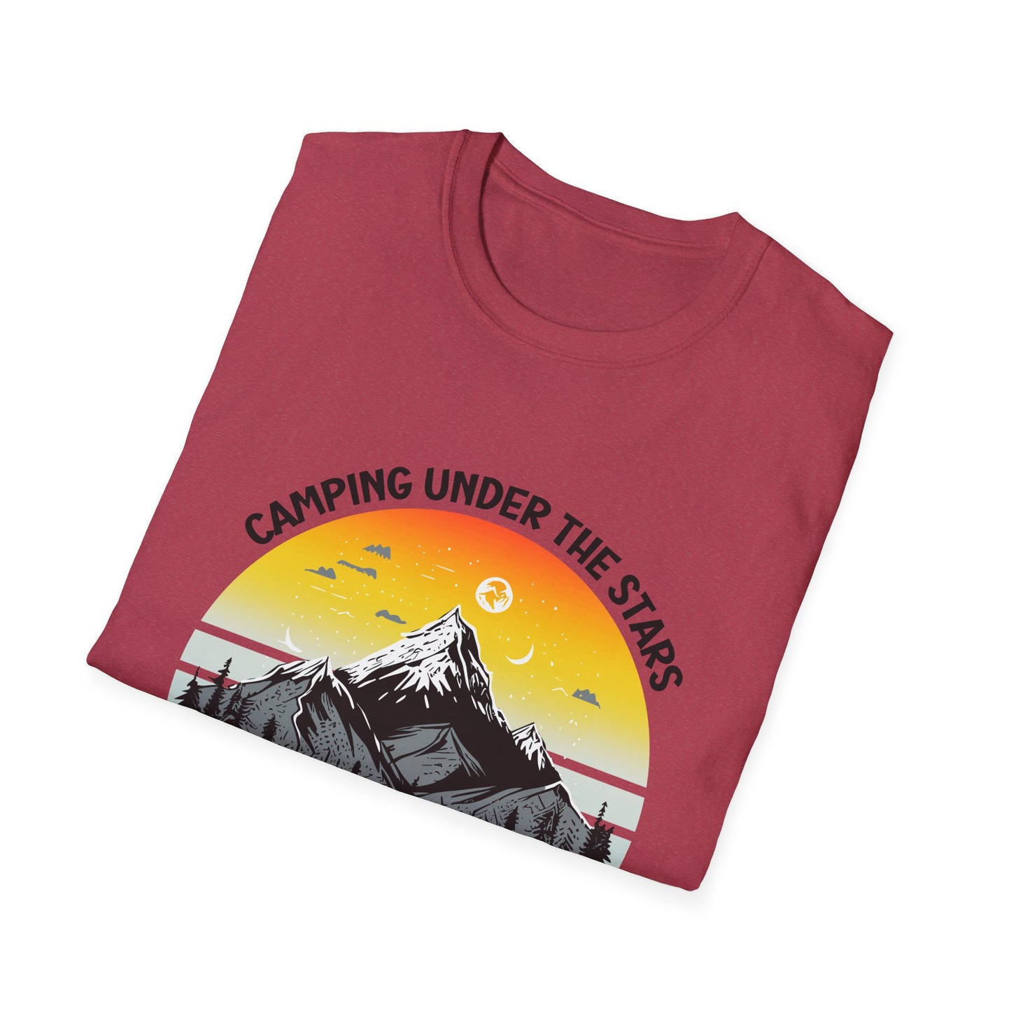 “Camping Under the Stars” Unisex Softstyle T-Shirt