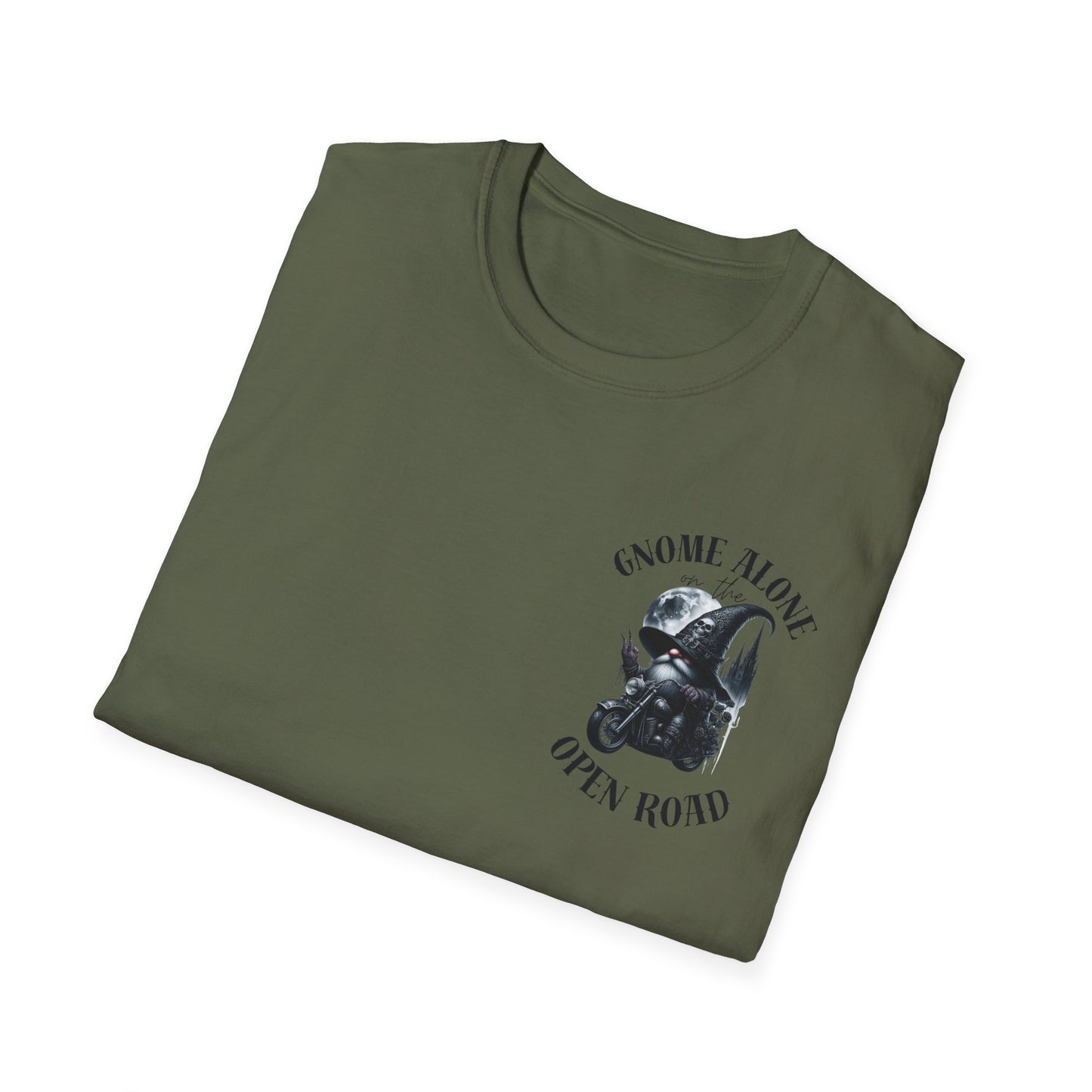 Gnome Alone on the Open Road Unisex Softstyle T-Shirt