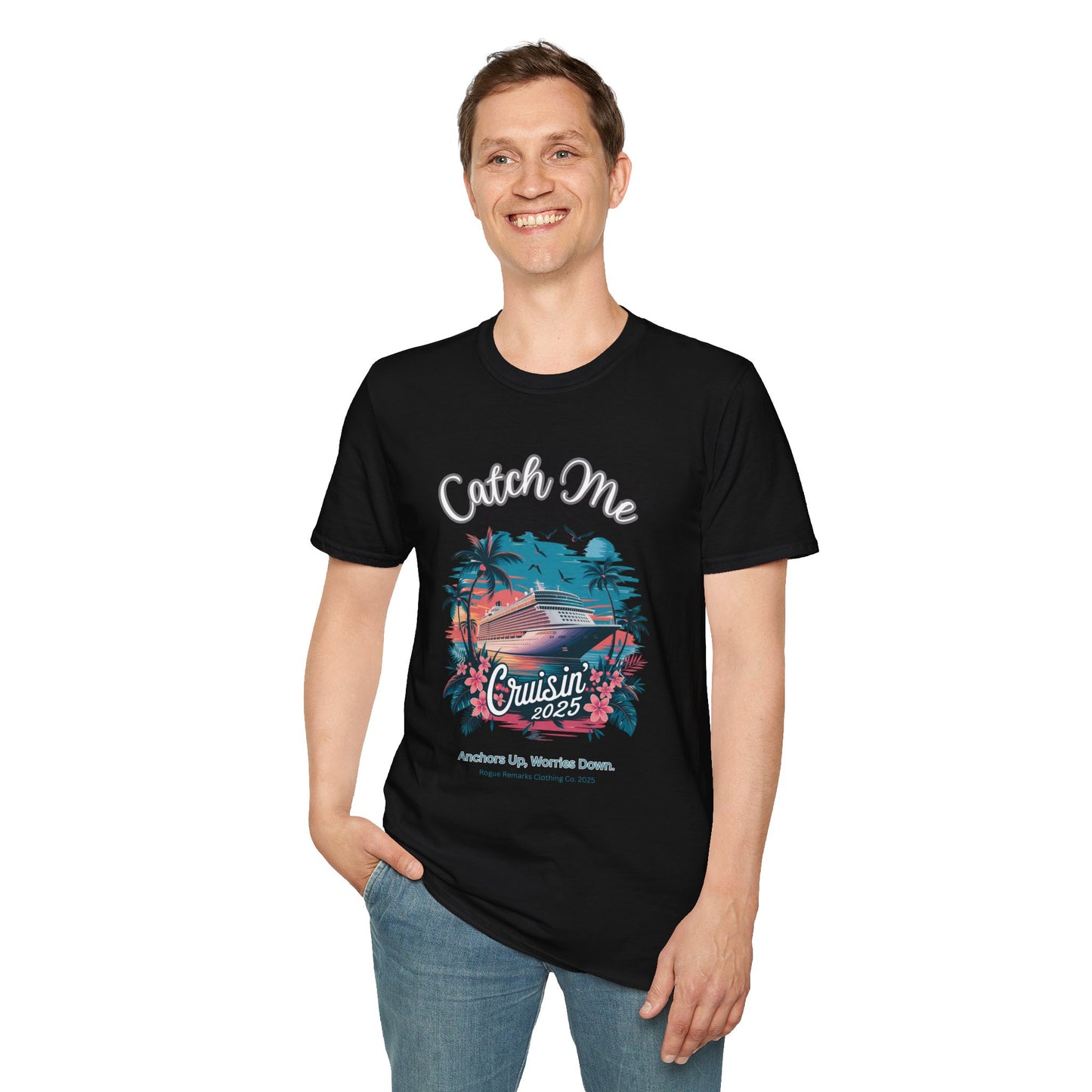 Catch Me Cruisin’ 2025 Tee – Anchors Up Edition Unisex Softstyle T-Shirt