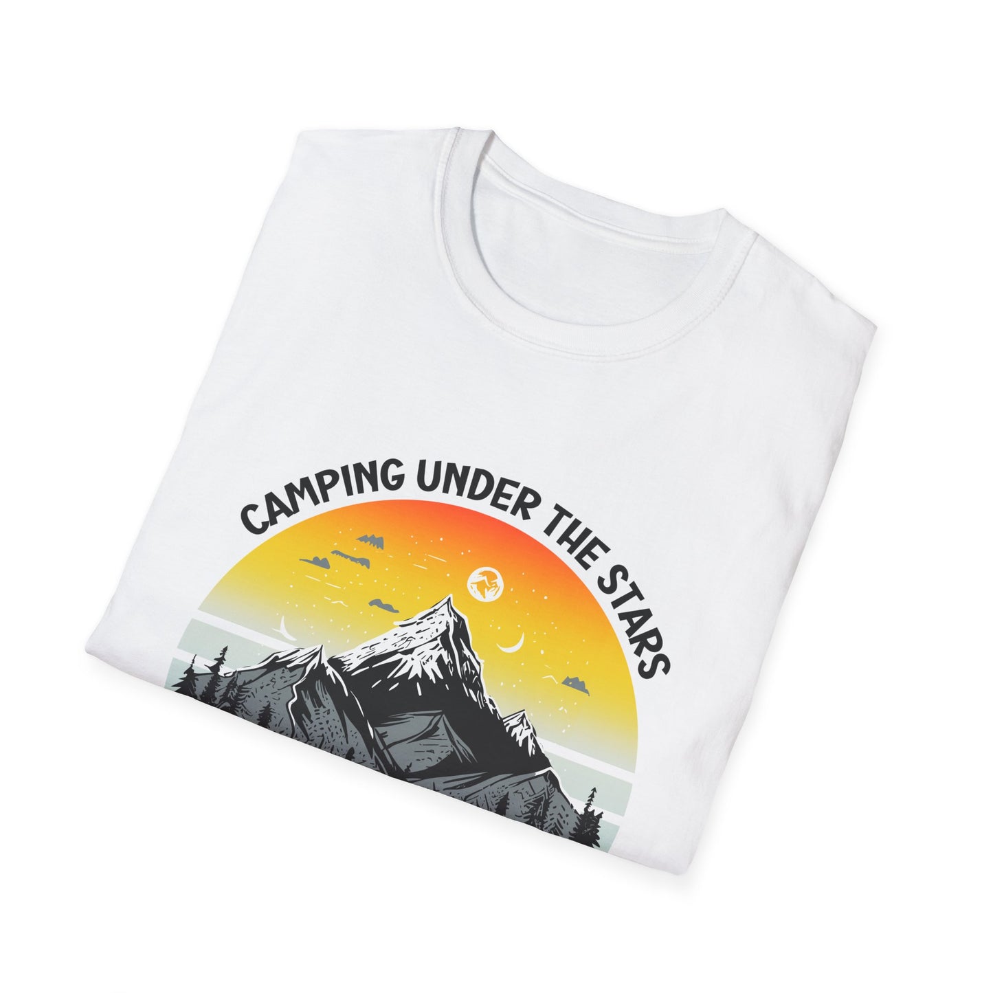 “Camping Under the Stars” Unisex Softstyle T-Shirt