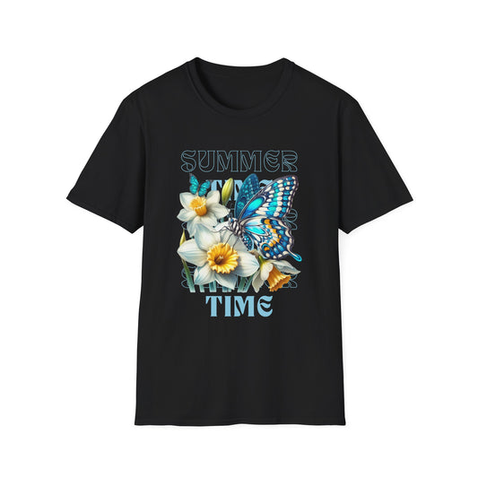 Celebrate the Joy of Summer with Our Butterfly Blooms Unisex Softstyle T-Shirt
