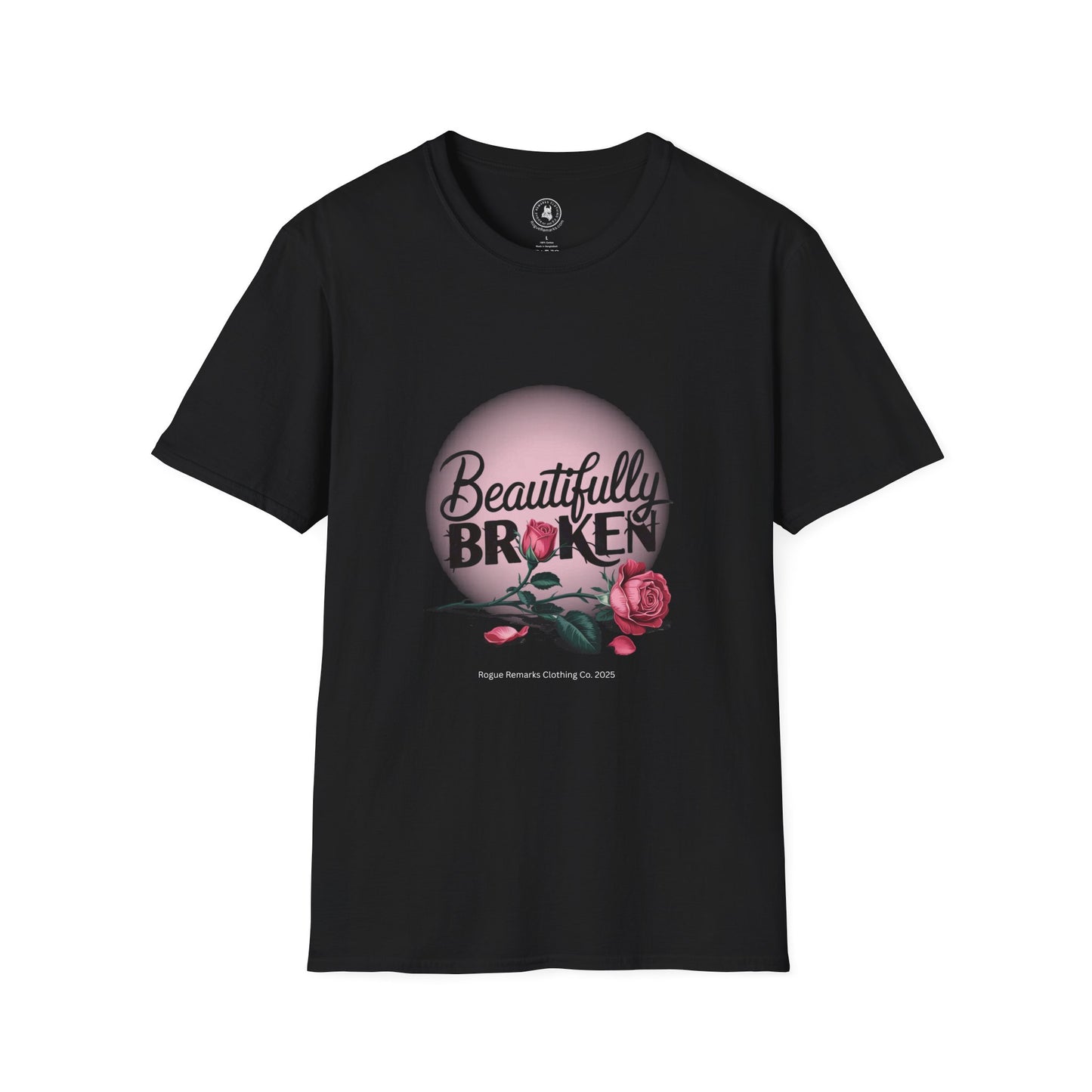 Beautifully Broken – Rogue Rose Edition Unisex Softstyle T-Shirt