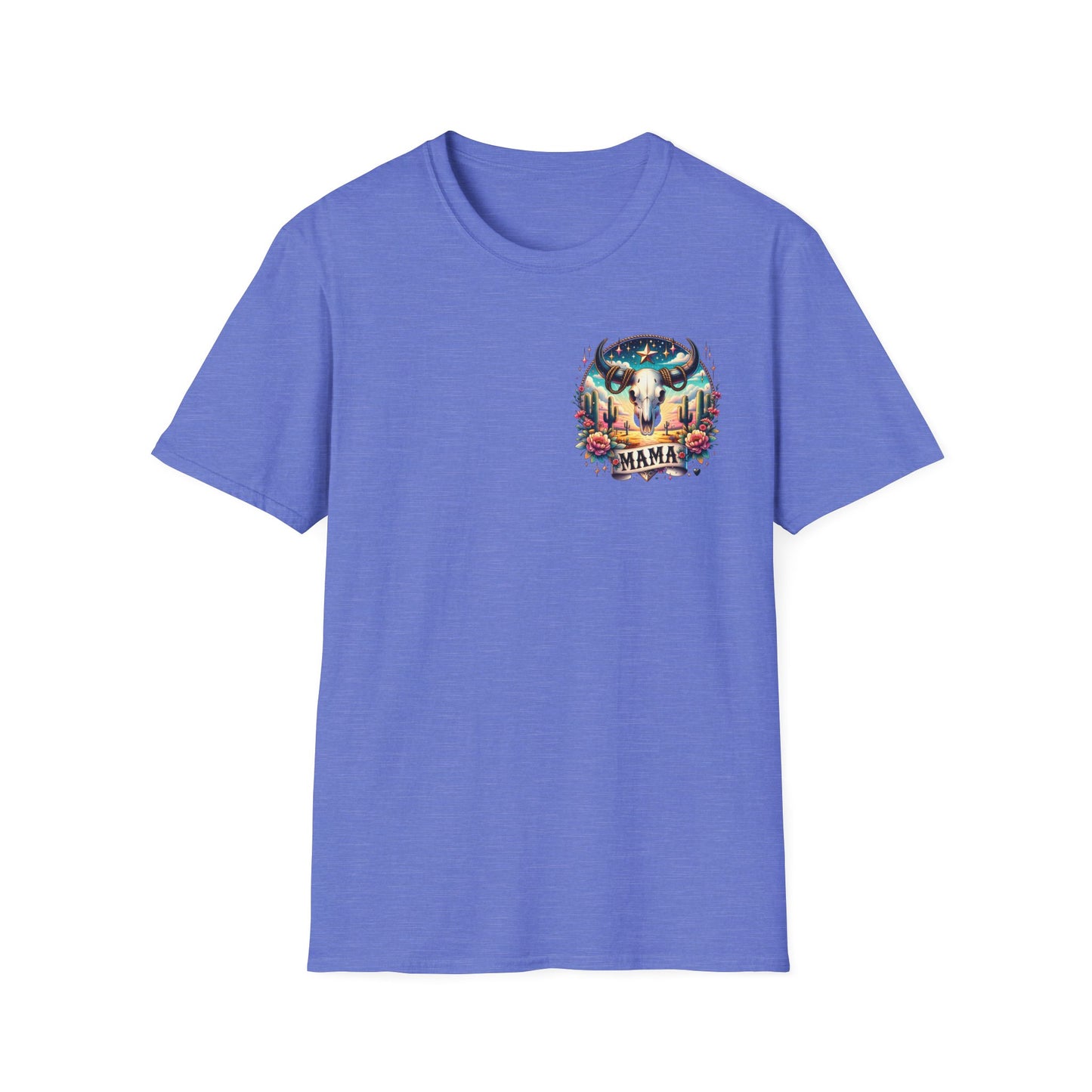 “Mama” Bull Skull Unisex Softstyle T-Shirt