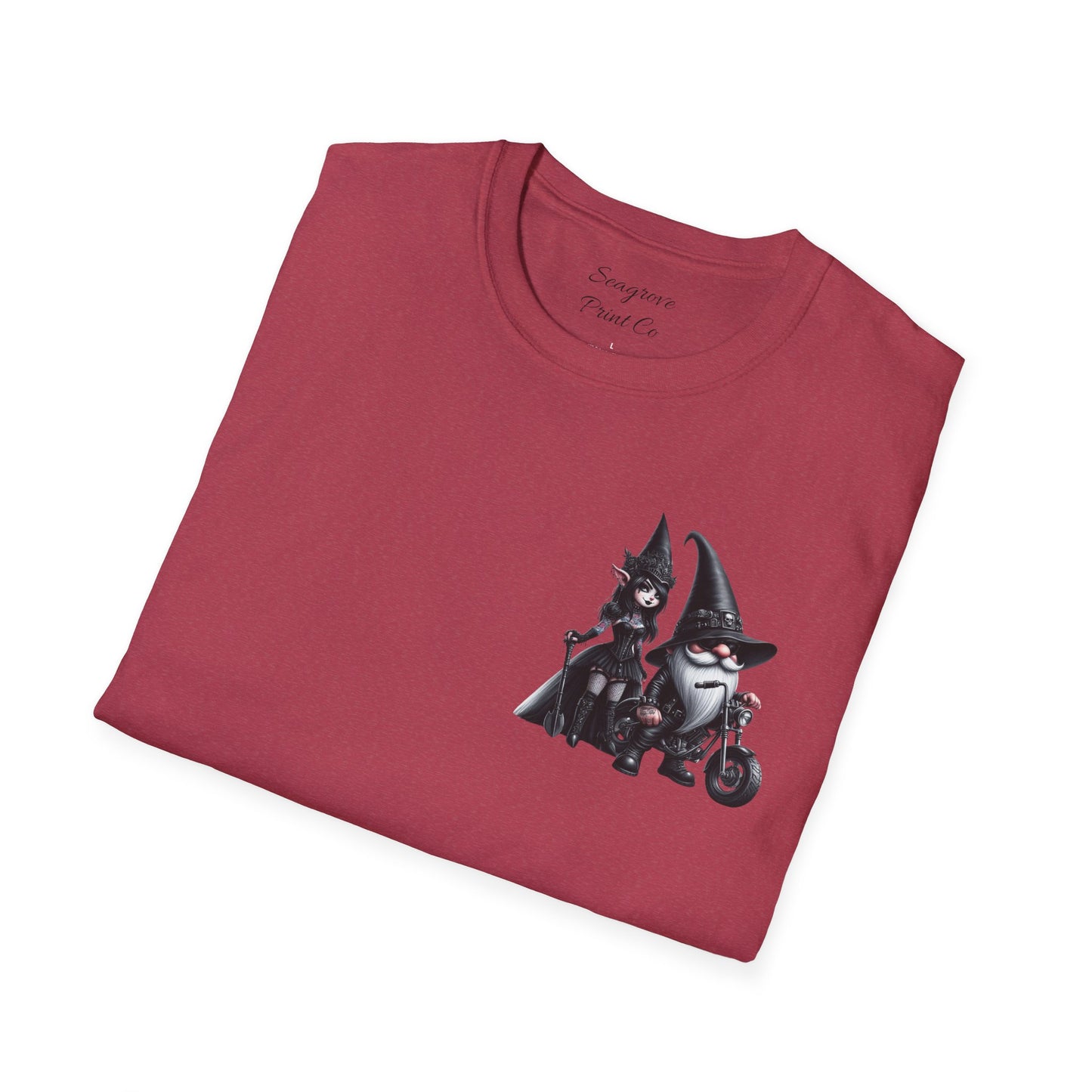 “Gothic Vibes, Midnight Rides” Unisex Softstyle T-Shirt