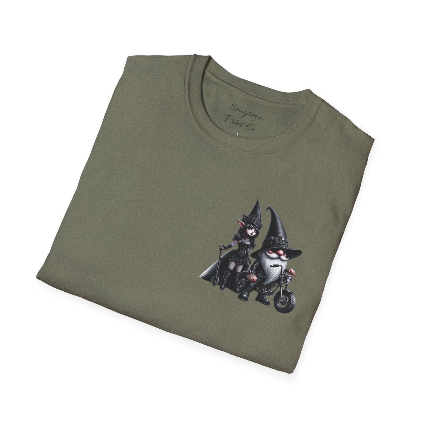 “Gothic Vibes, Midnight Rides” Unisex Softstyle T-Shirt